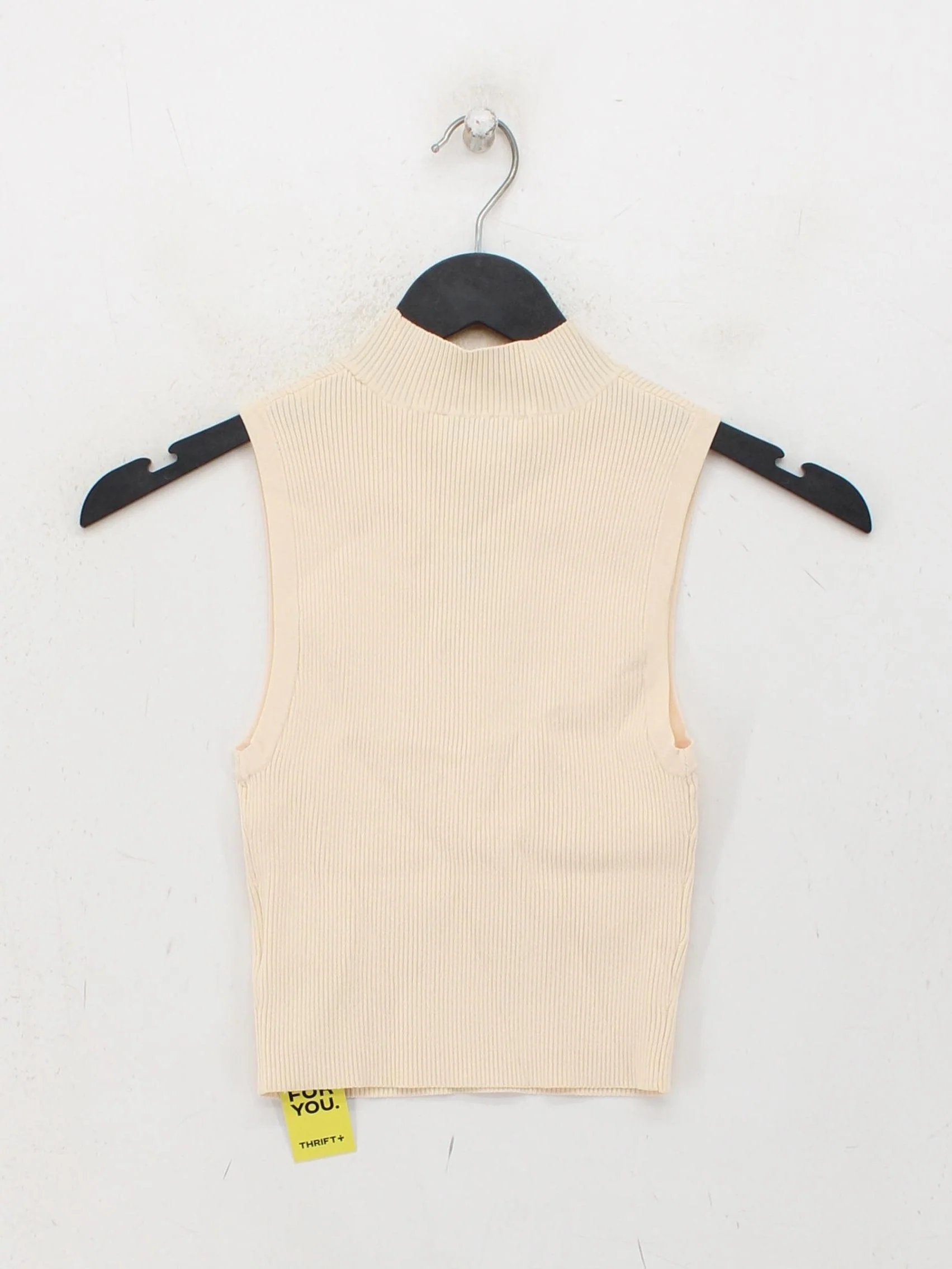 Sandro Women's Top UK 4 Cream Viscose with Polyamide, Polyester, Elastane Basic - Image 2