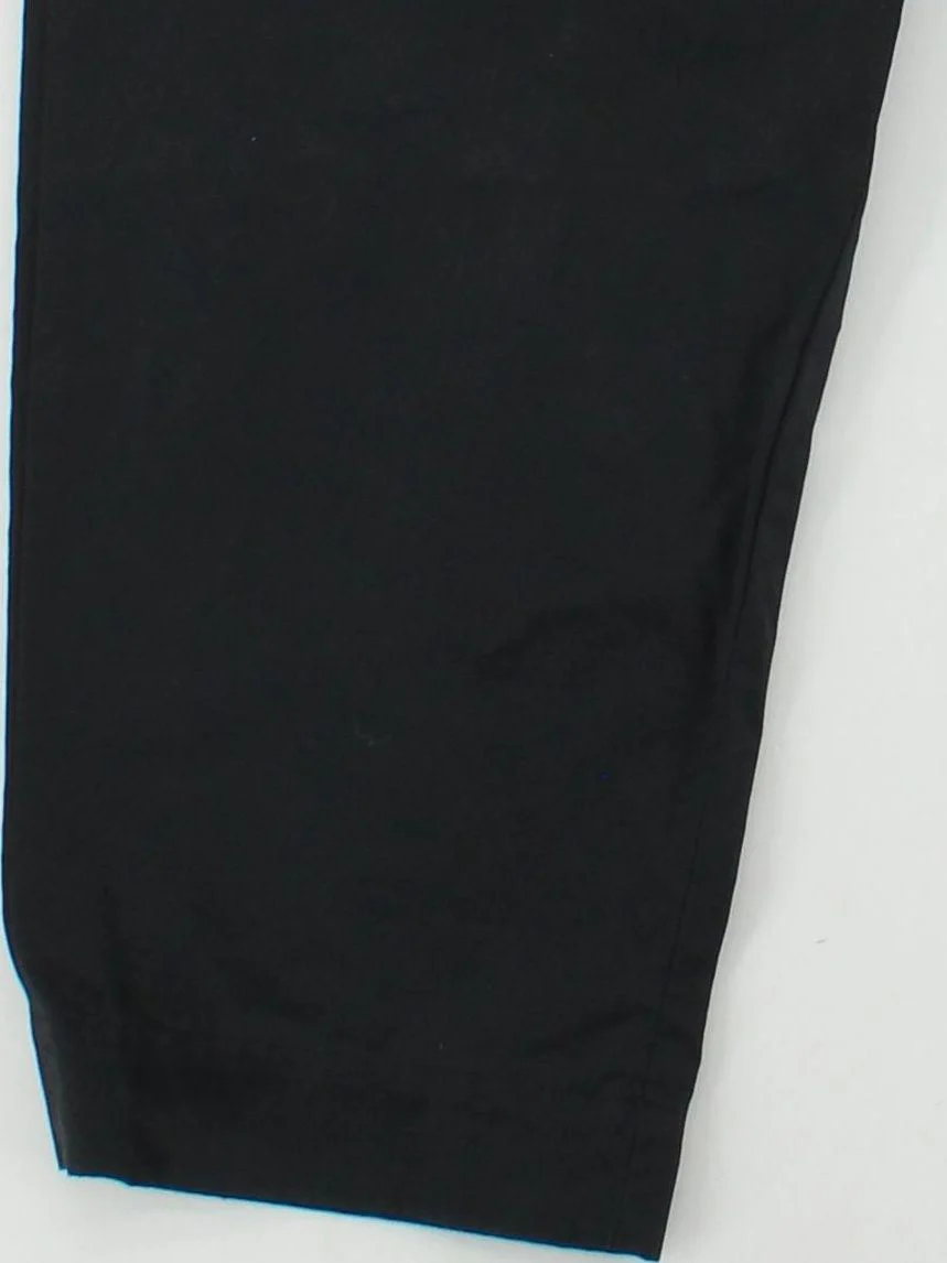 Sandro Women's Trousers UK 10 Black 100% Cotton Wide-Leg Cropped - Image 4