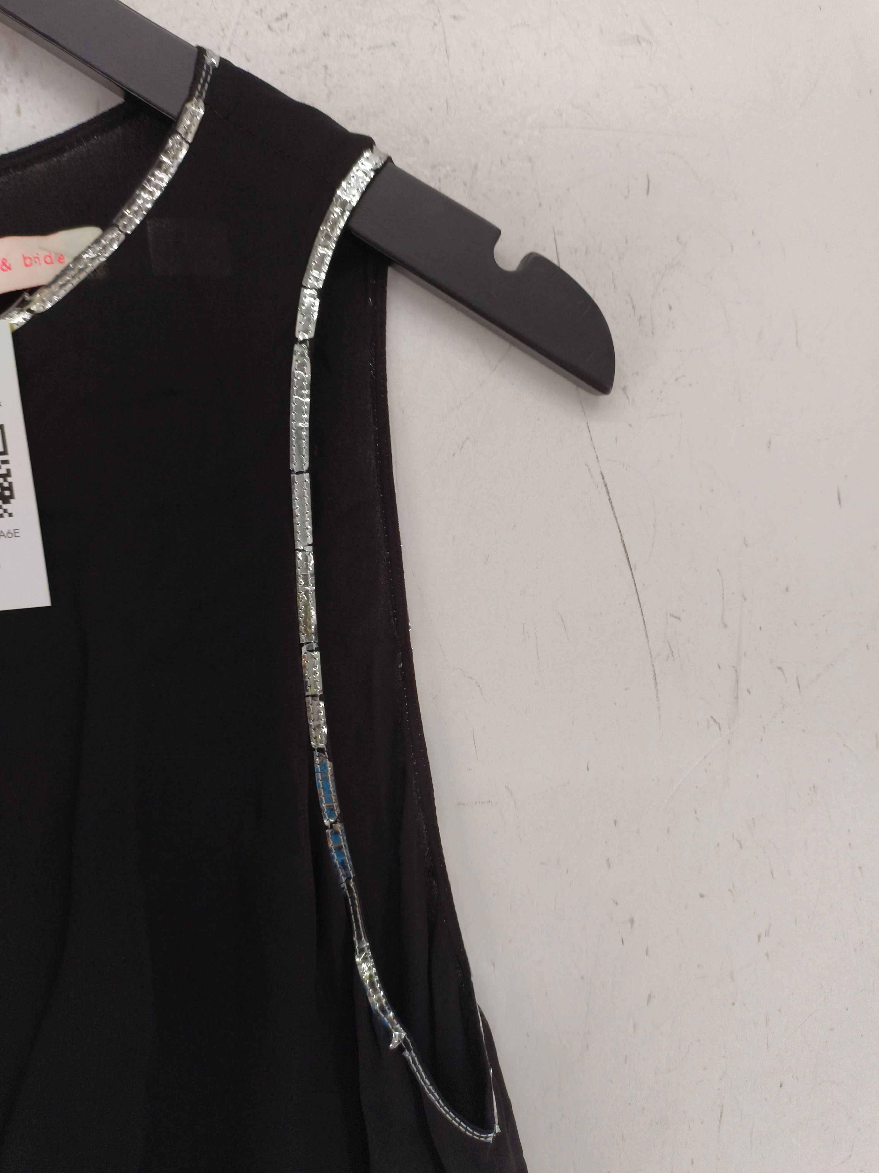 sass & bide T-Shirt Mini Dress UK12 in Black - Image 5