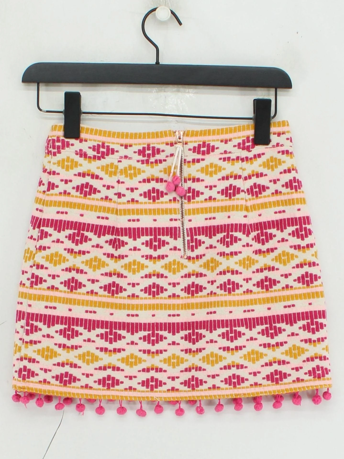 Saylor Women's Mini Skirt XS Multi Geometric 100% Cotton Short Mini - Image 2