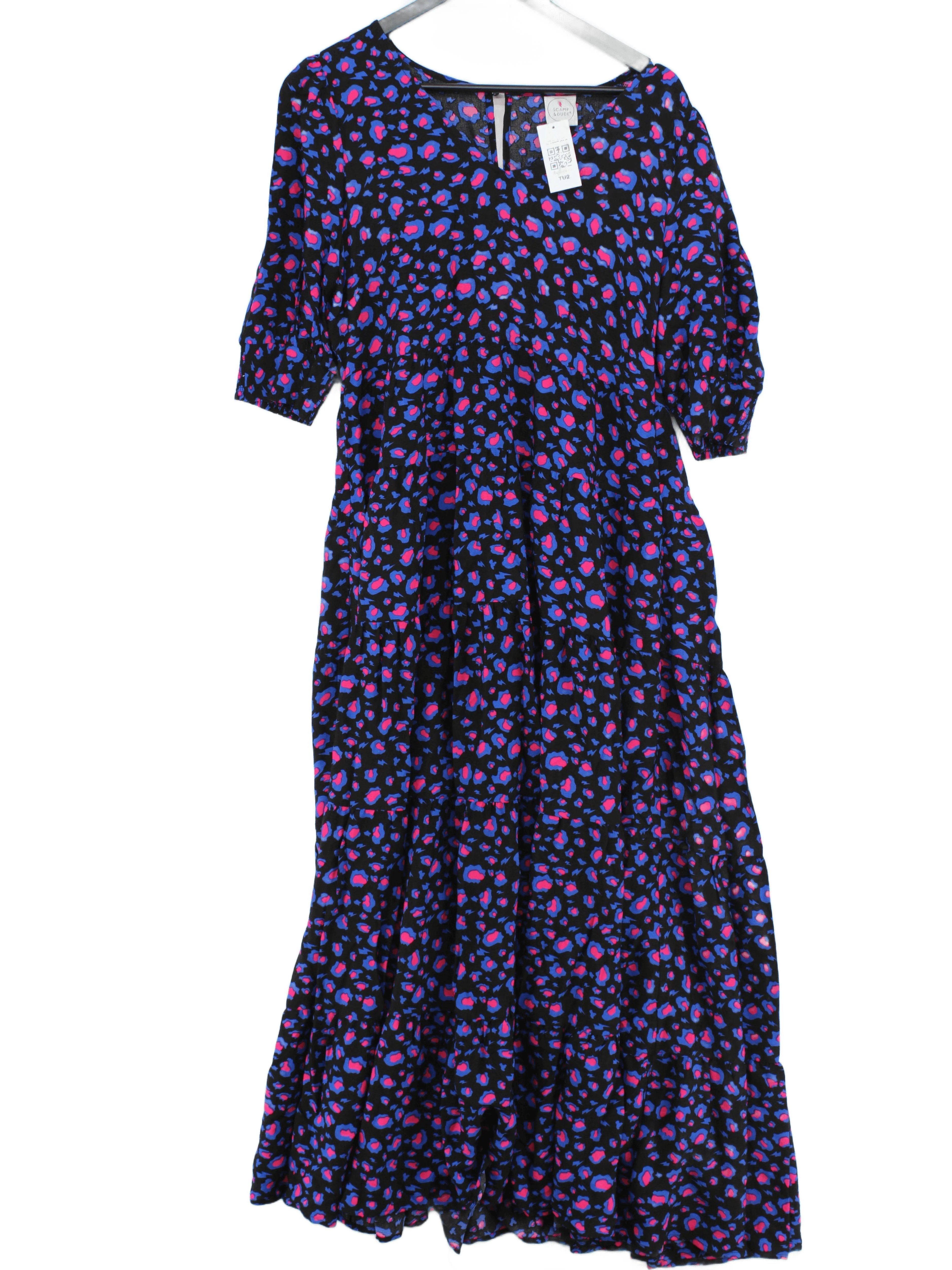 Scamp & Dude Maxi Dress UK14 in Black