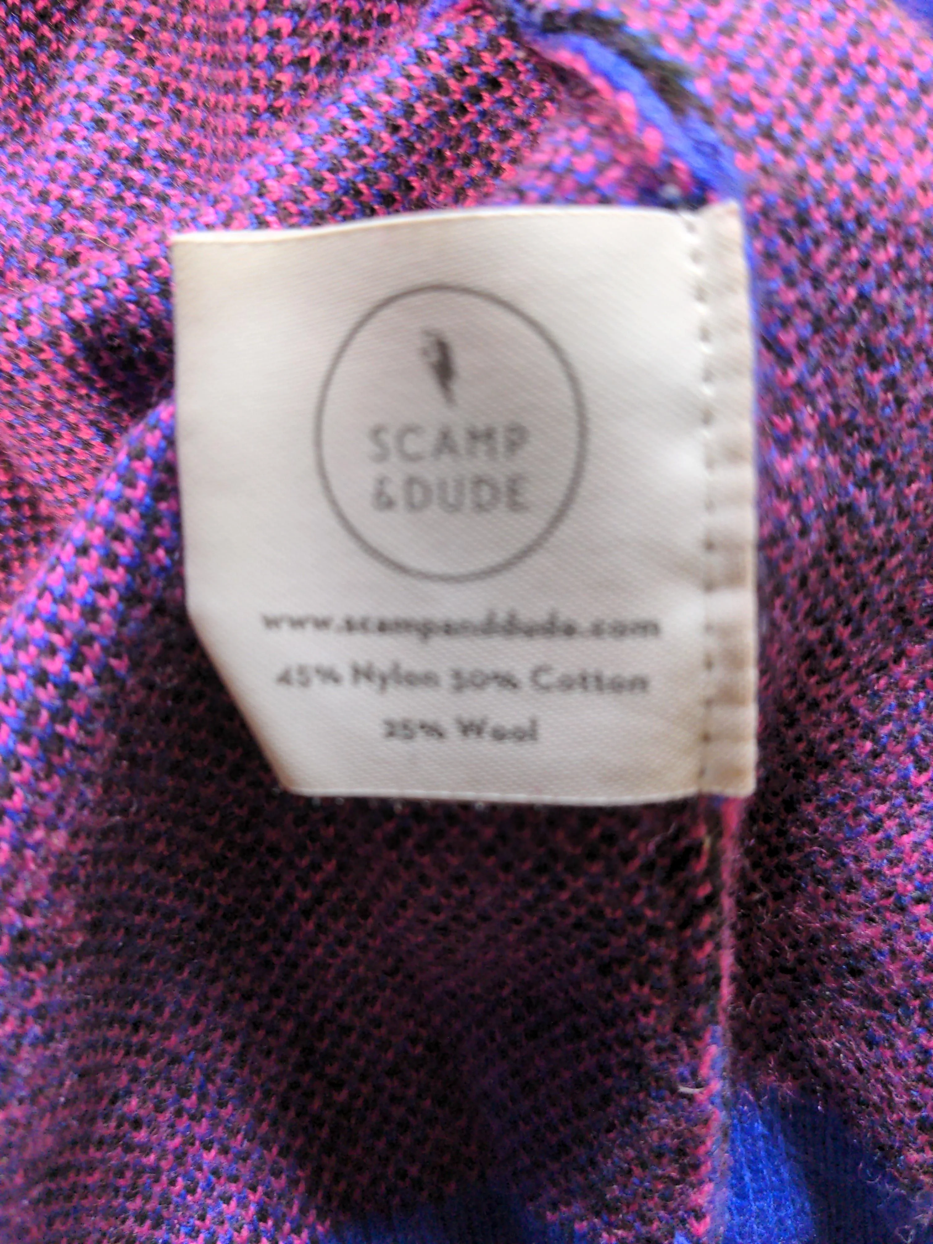 Scamp & Dude Women's Jumper UK 10 Blue Nylon with Cotton, Wool Pullover - Image 7
