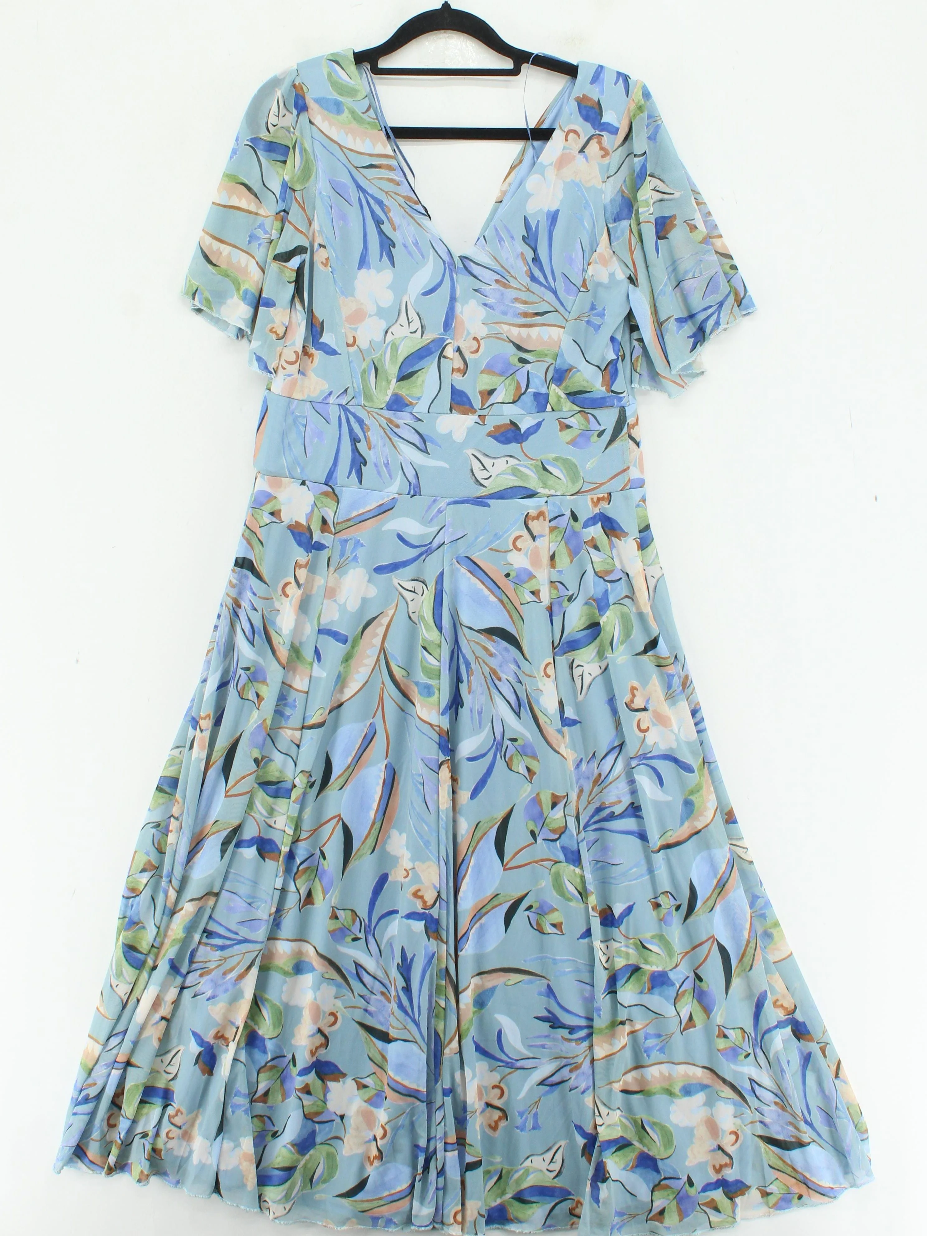 Scarlett & Jo Wrap Midi Dress UK14 in Blue - Image 2