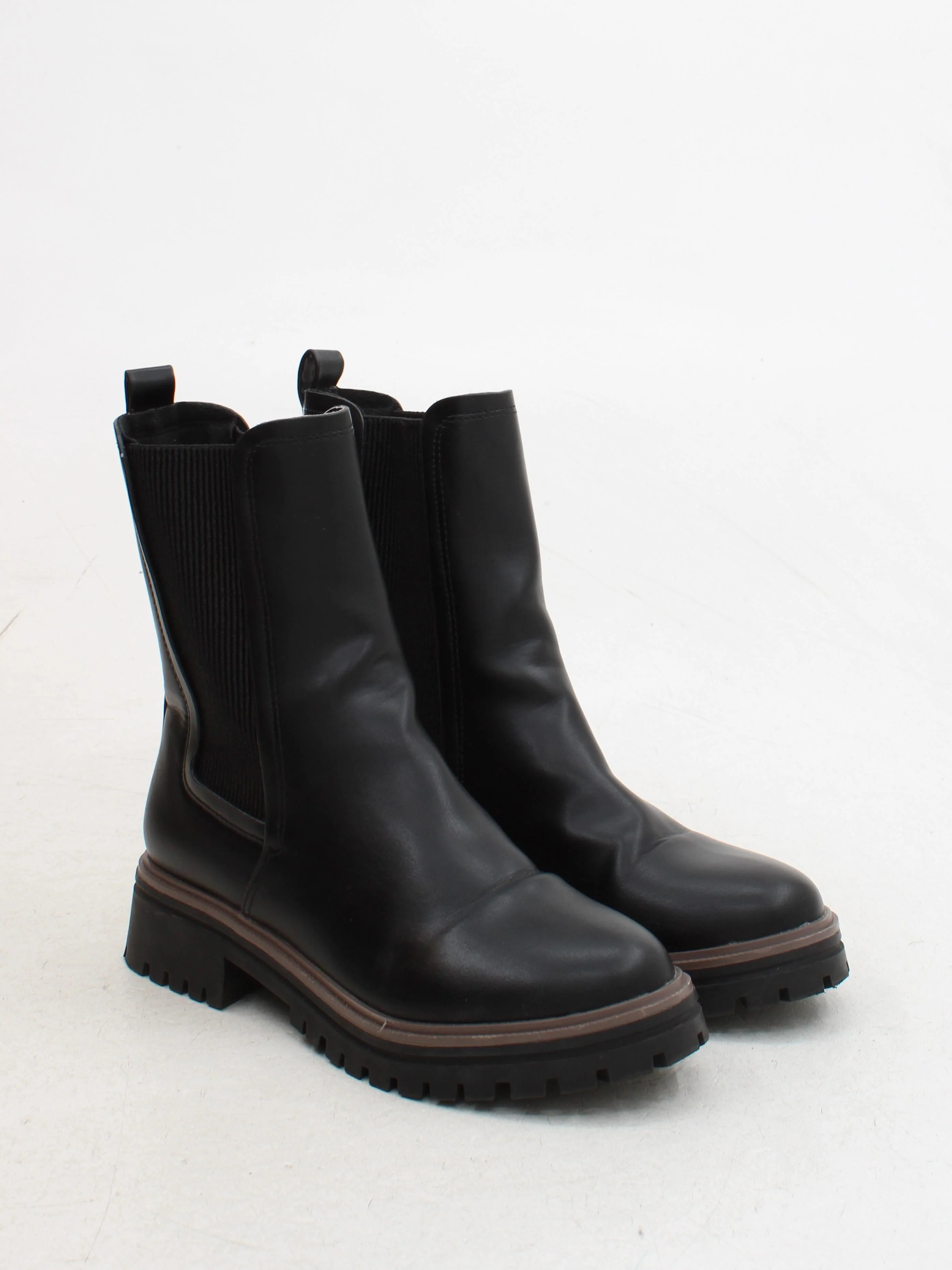 Schuh Women's Boots UK 3 Black 100% Faux Leather Chelsea - Image 4