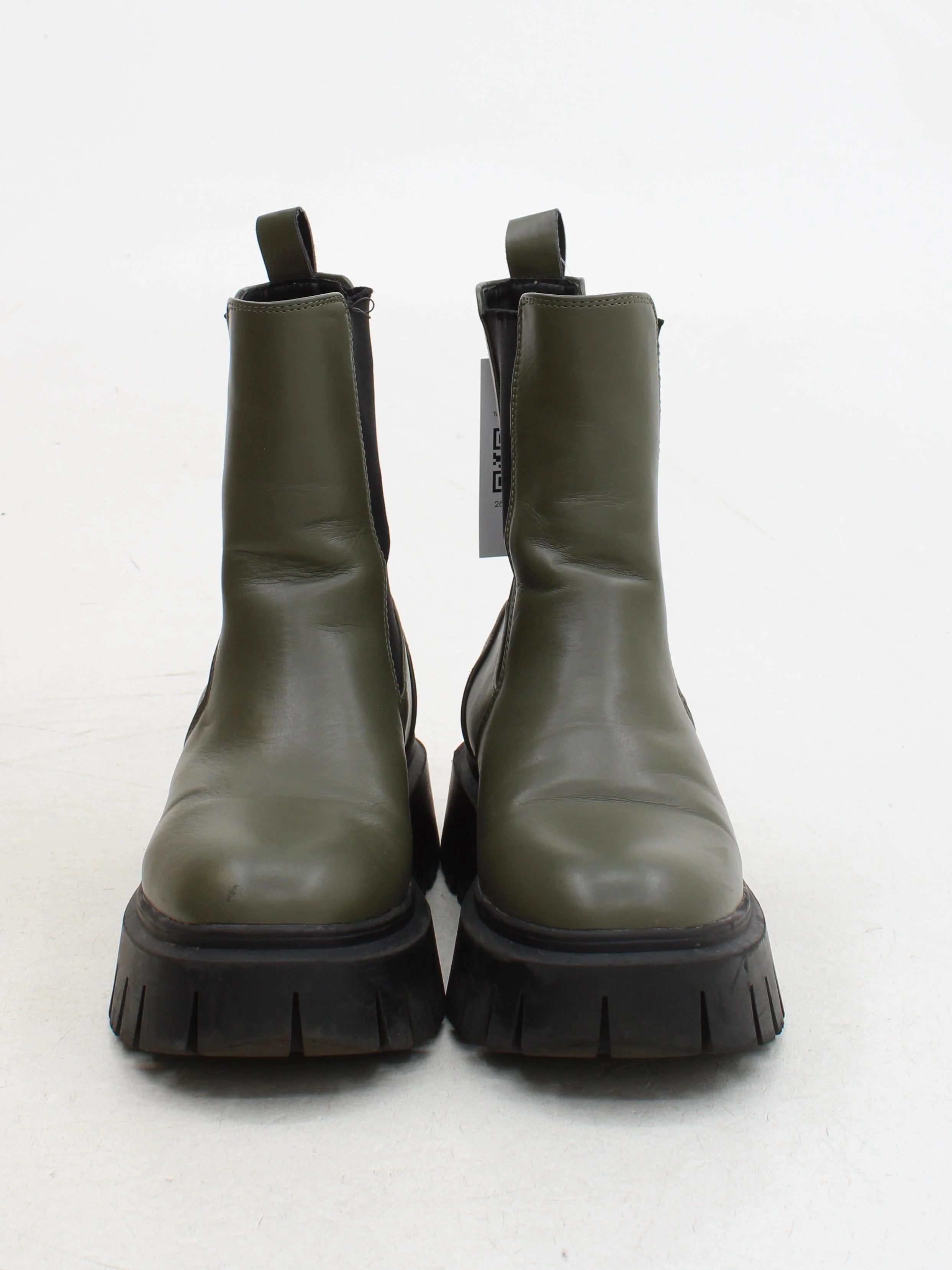 Schuh Women's Boots UK 4 Green 100% Faux Leather Chelsea - Image 2