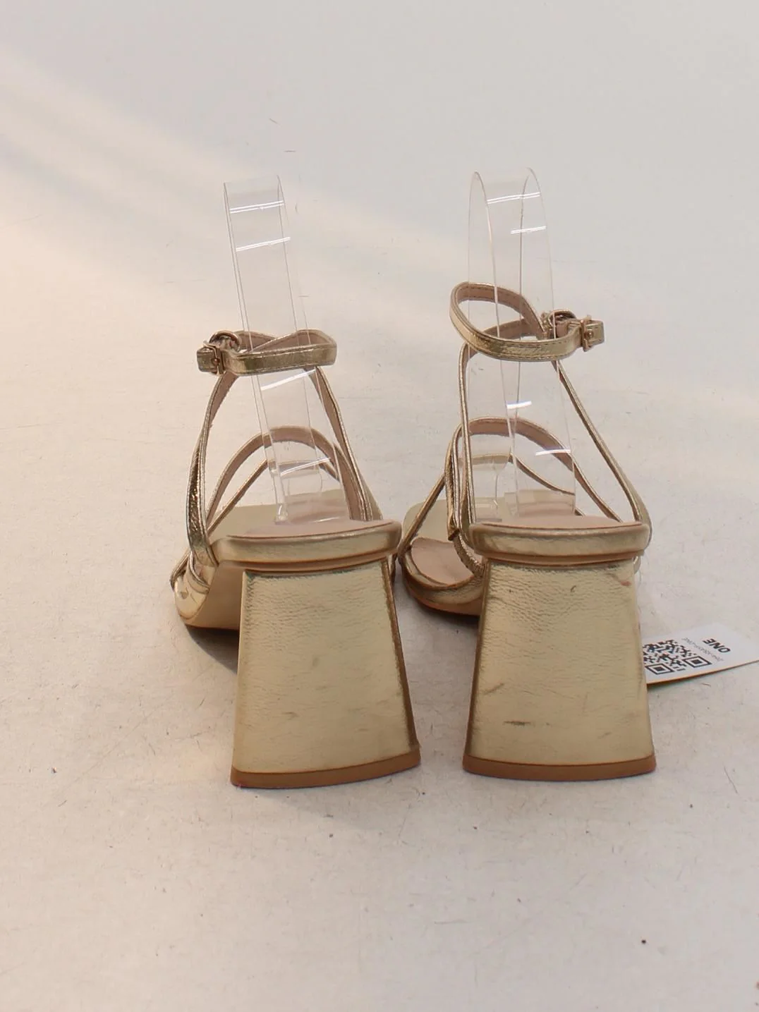 Schuh Women's Heels UK 5 Gold 100% Faux Leather Strappy - Image 3