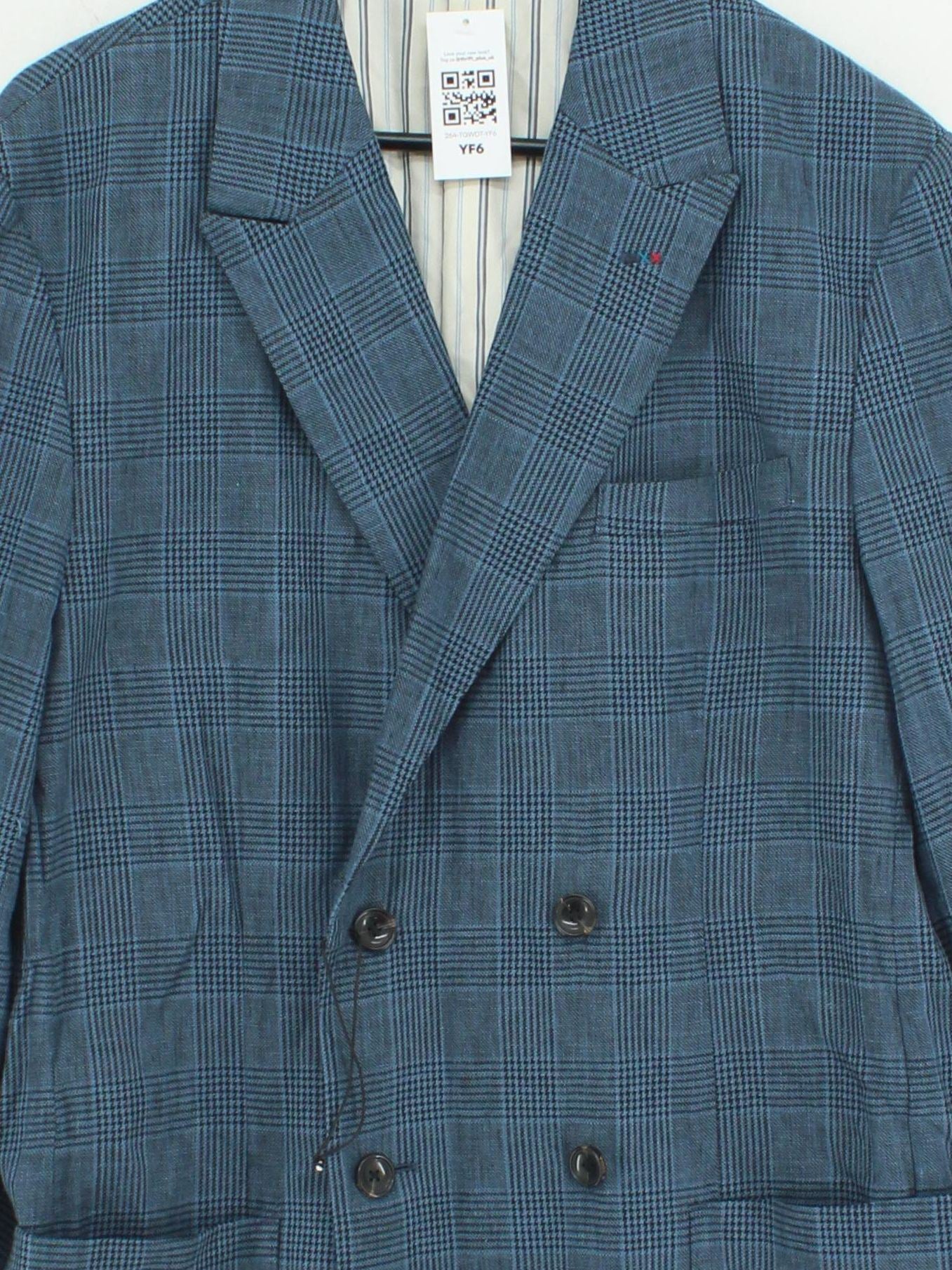 Scotch & Soda Men's Blazer XL Blue Linen - Image 3