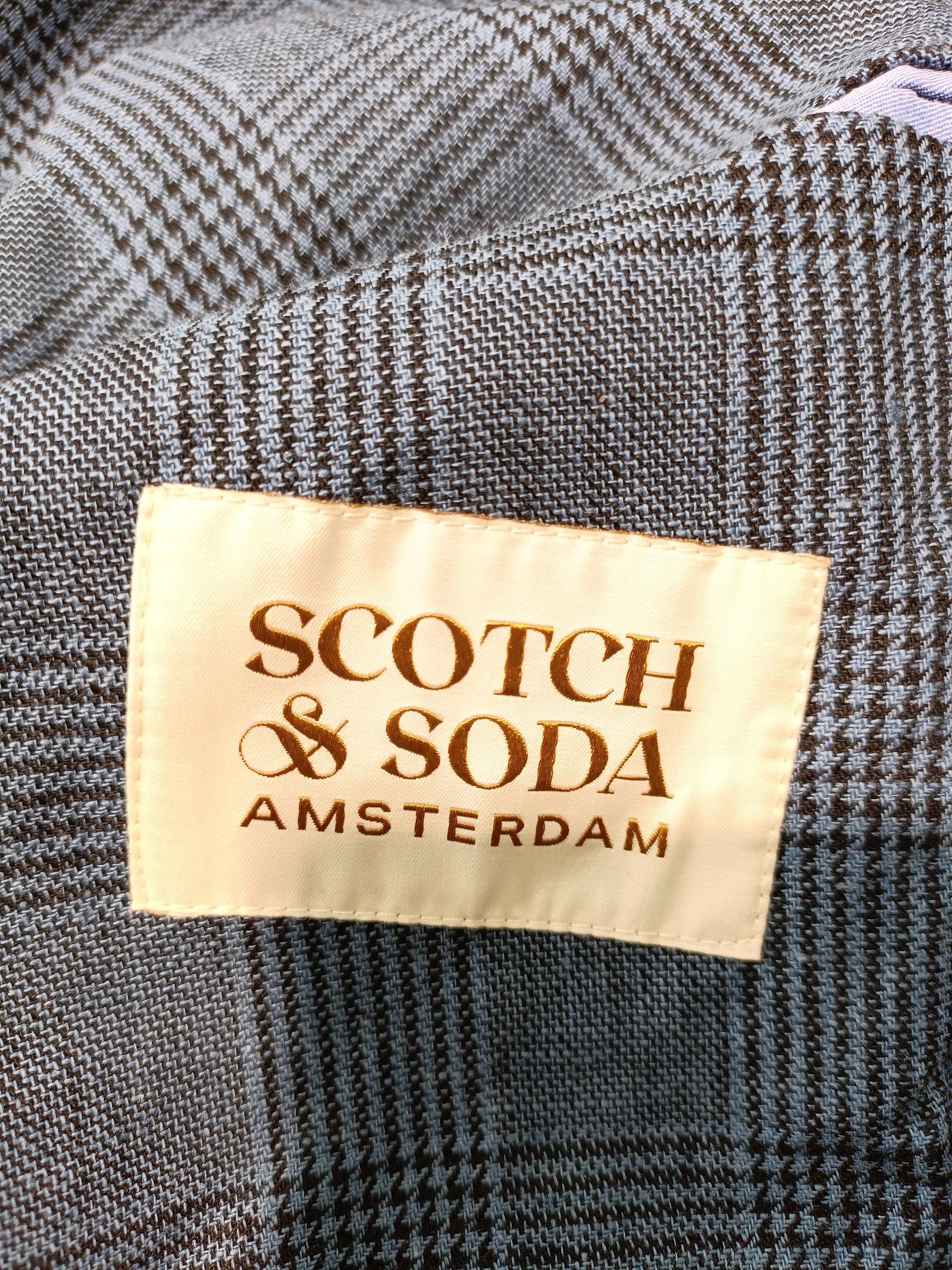 Scotch & Soda Men's Blazer XL Blue Linen - Image 5