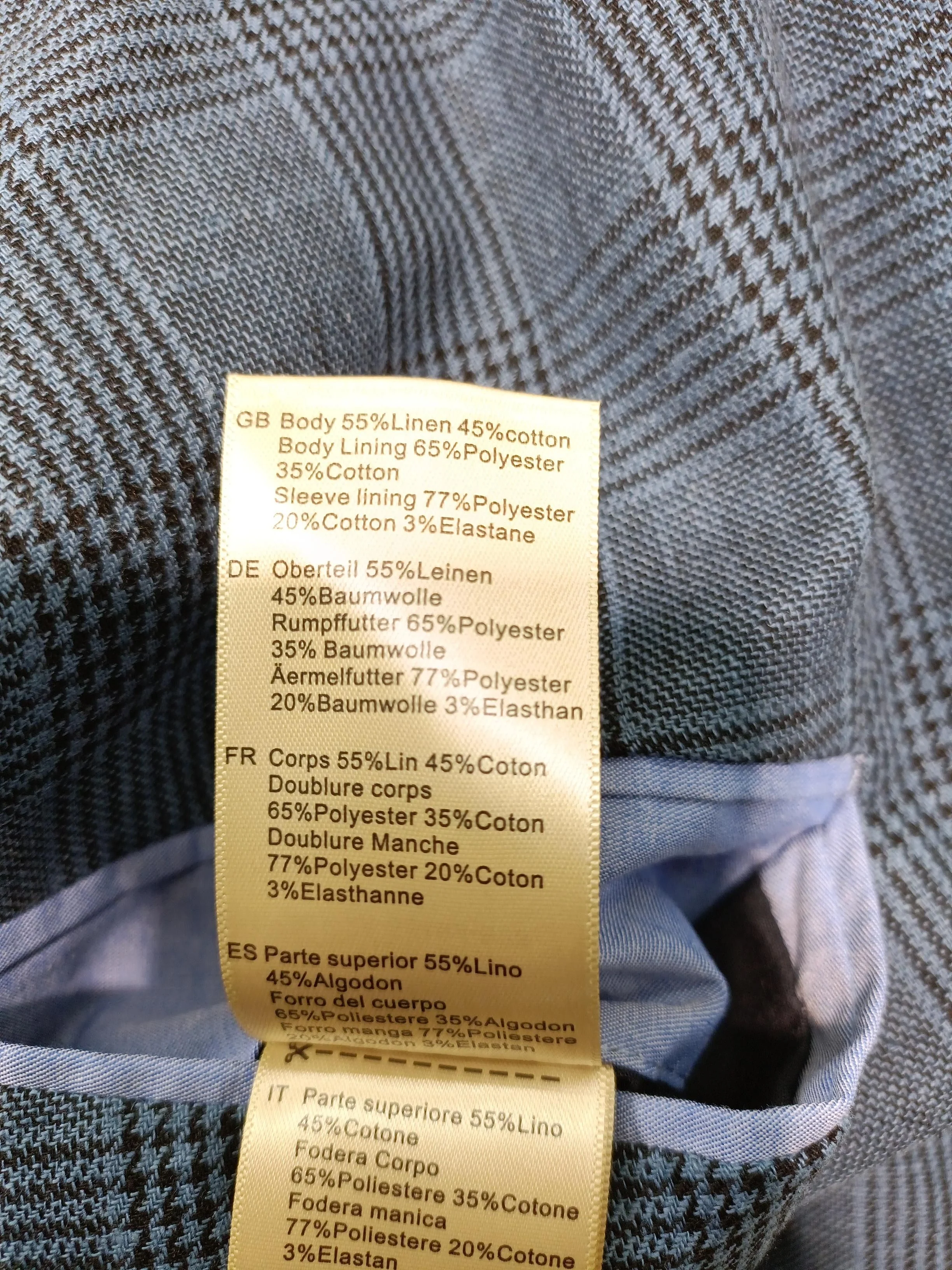 Scotch & Soda Men's Blazer XL Blue Linen - Image 6