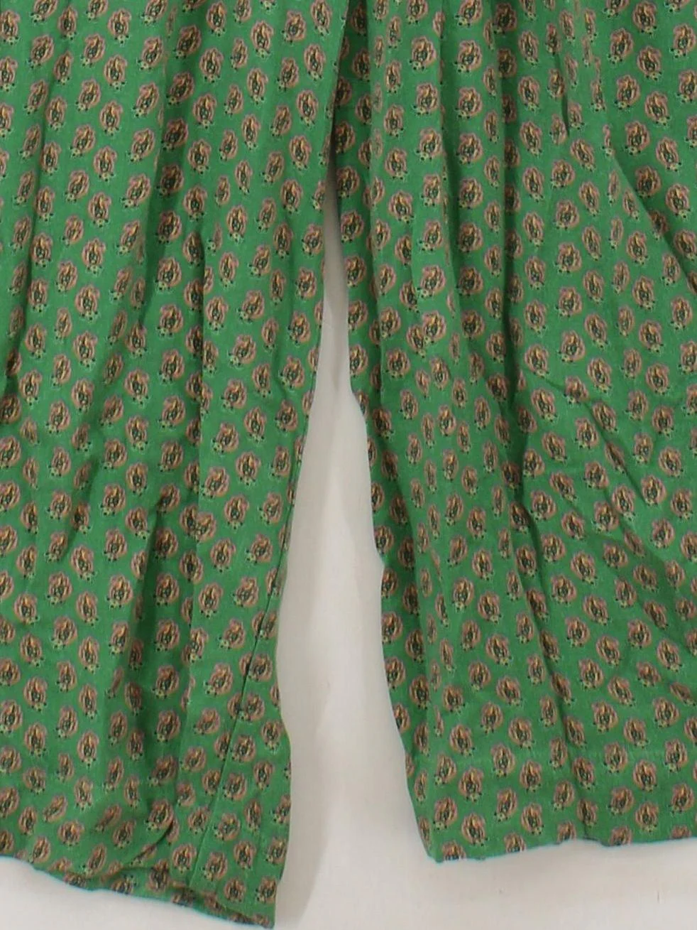 Scotch & Soda Women's Jumpsuit M Green Paisley 100% Viscose Wide-Leg Jumpsuit - Image 4