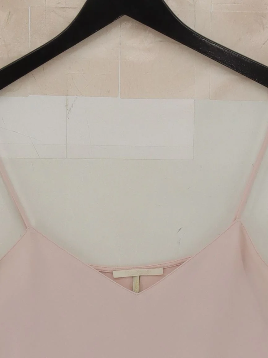 Scotch & Soda Women's T-Shirt M Pink Polyester with Viscose, Elastane Camisole - Image 3