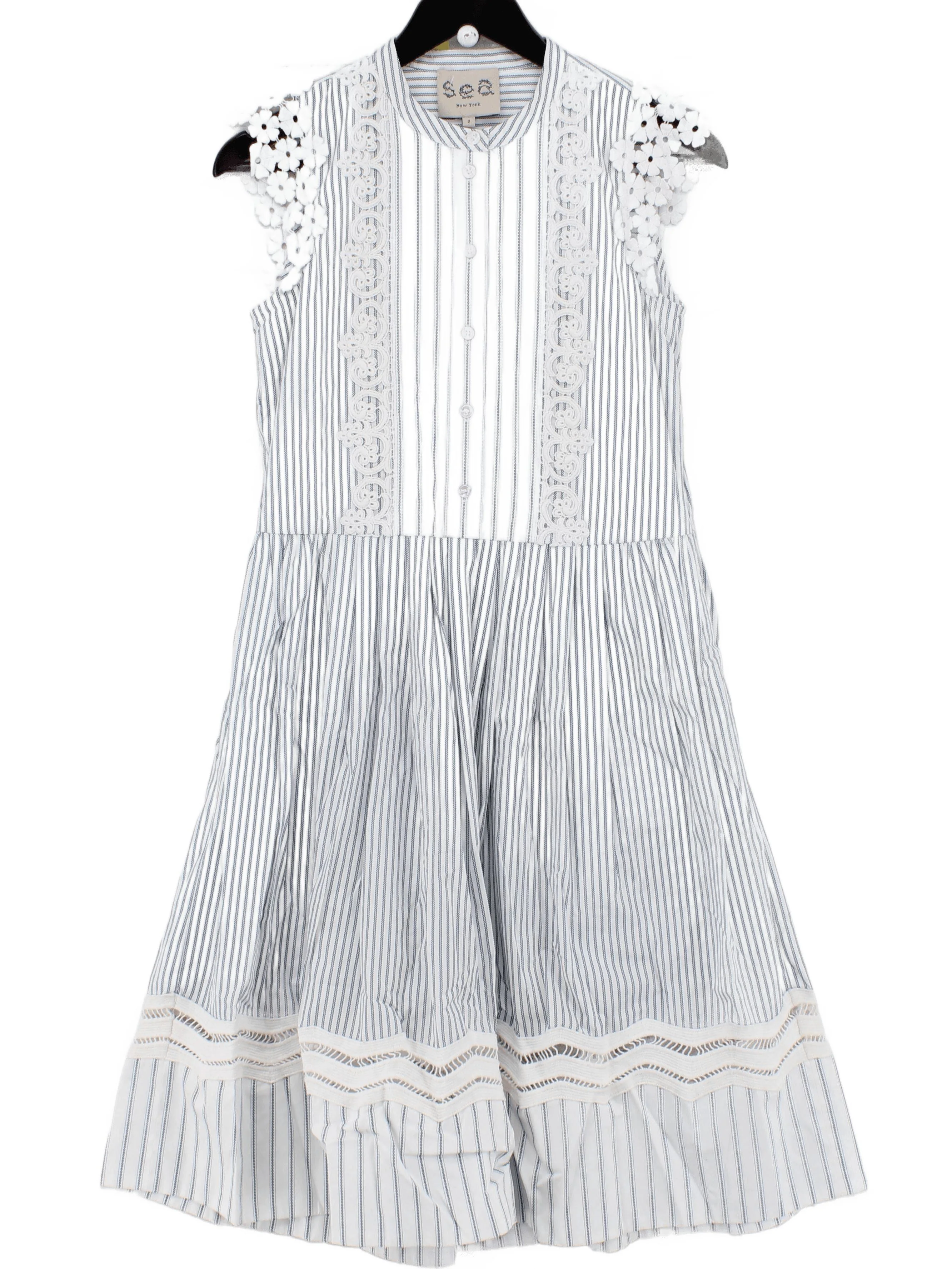Sea (New York) Shirt Midi Dress in White
