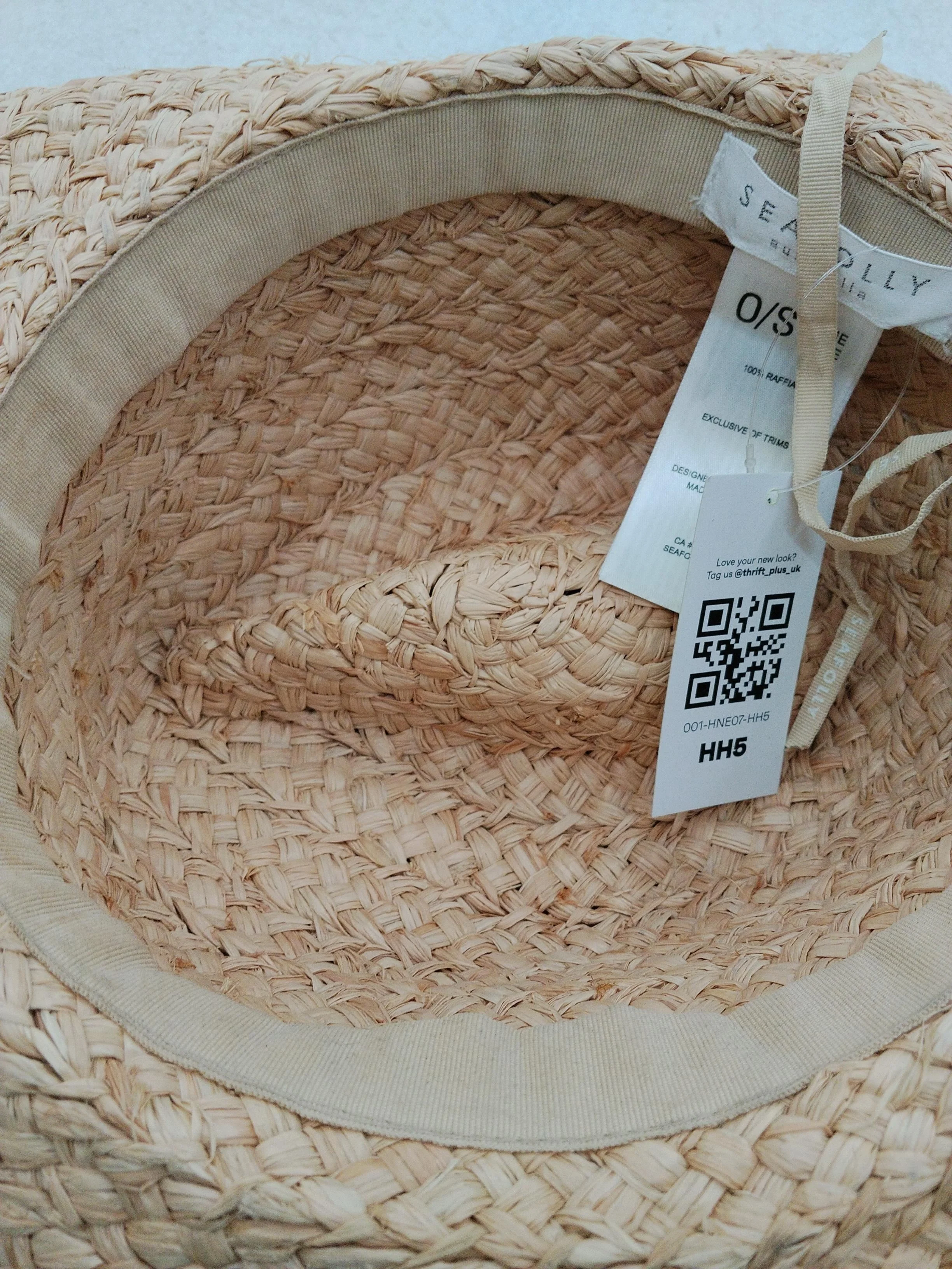 Seafolly Men's Hat L Tan 100% Other Bucket Hat - Image 4