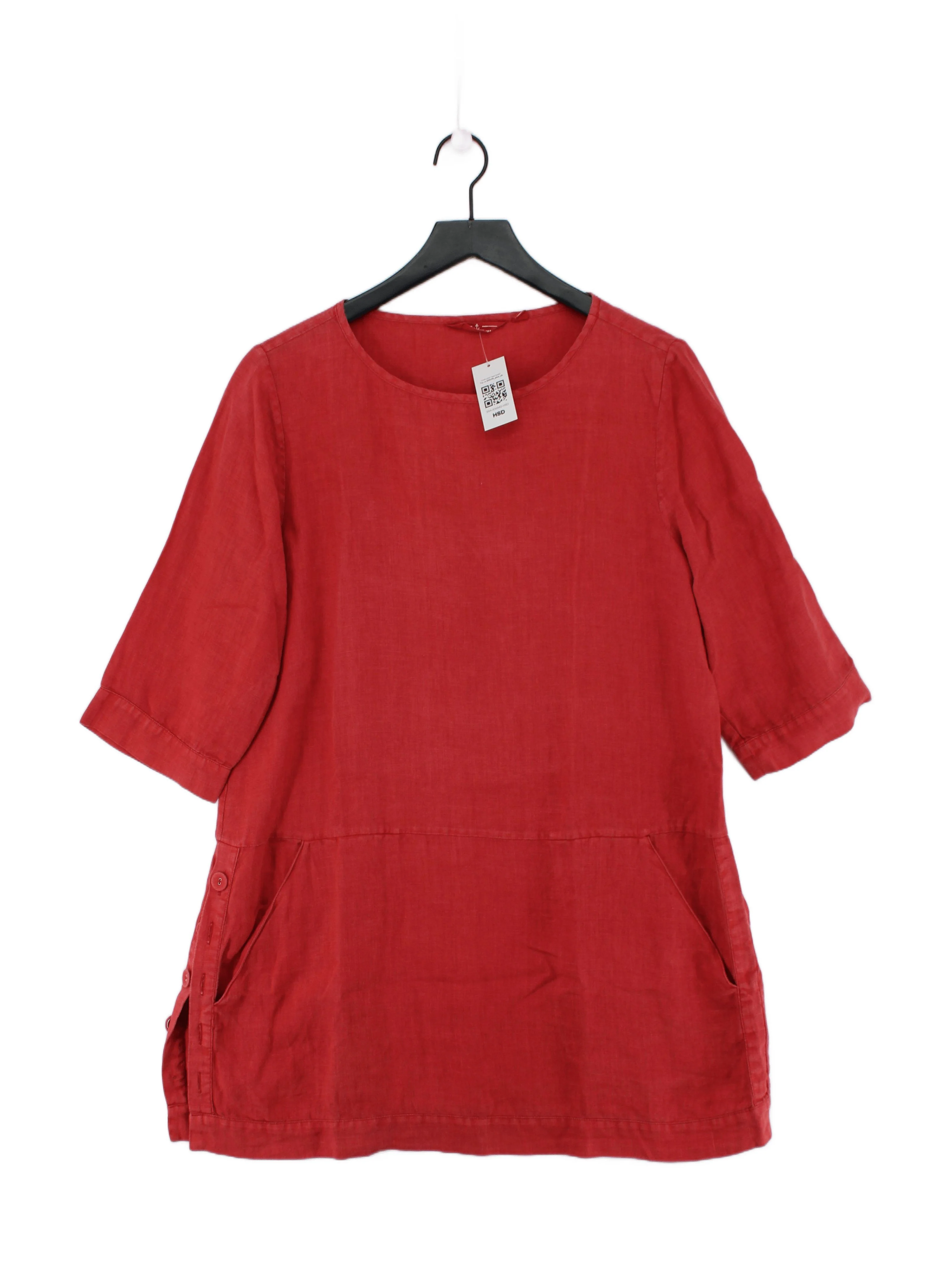 SEASALT CORNWALL A-Line Midi Dress UK14 in Red