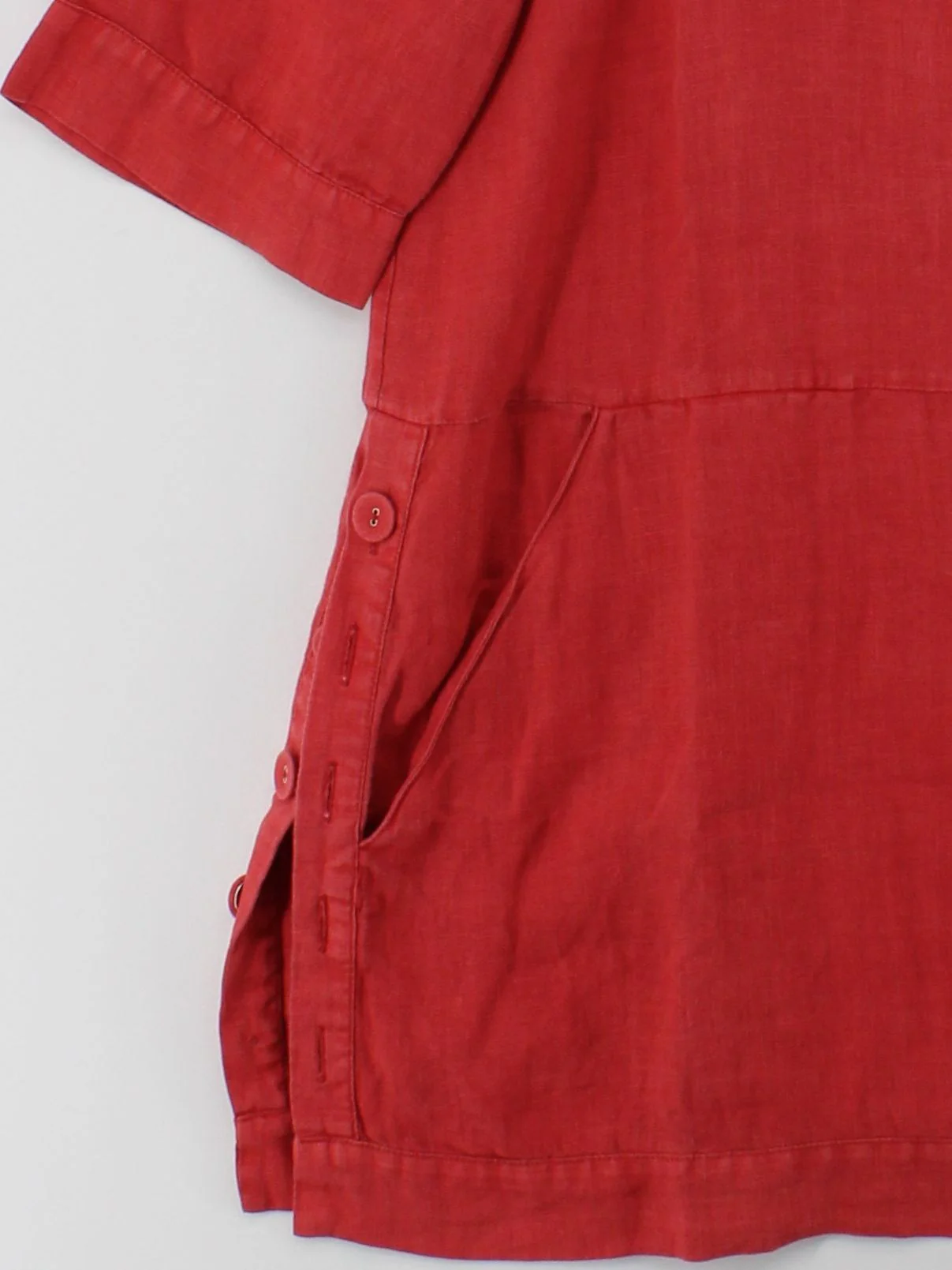 SEASALT CORNWALL A-Line Midi Dress UK14 in Red - Image 4