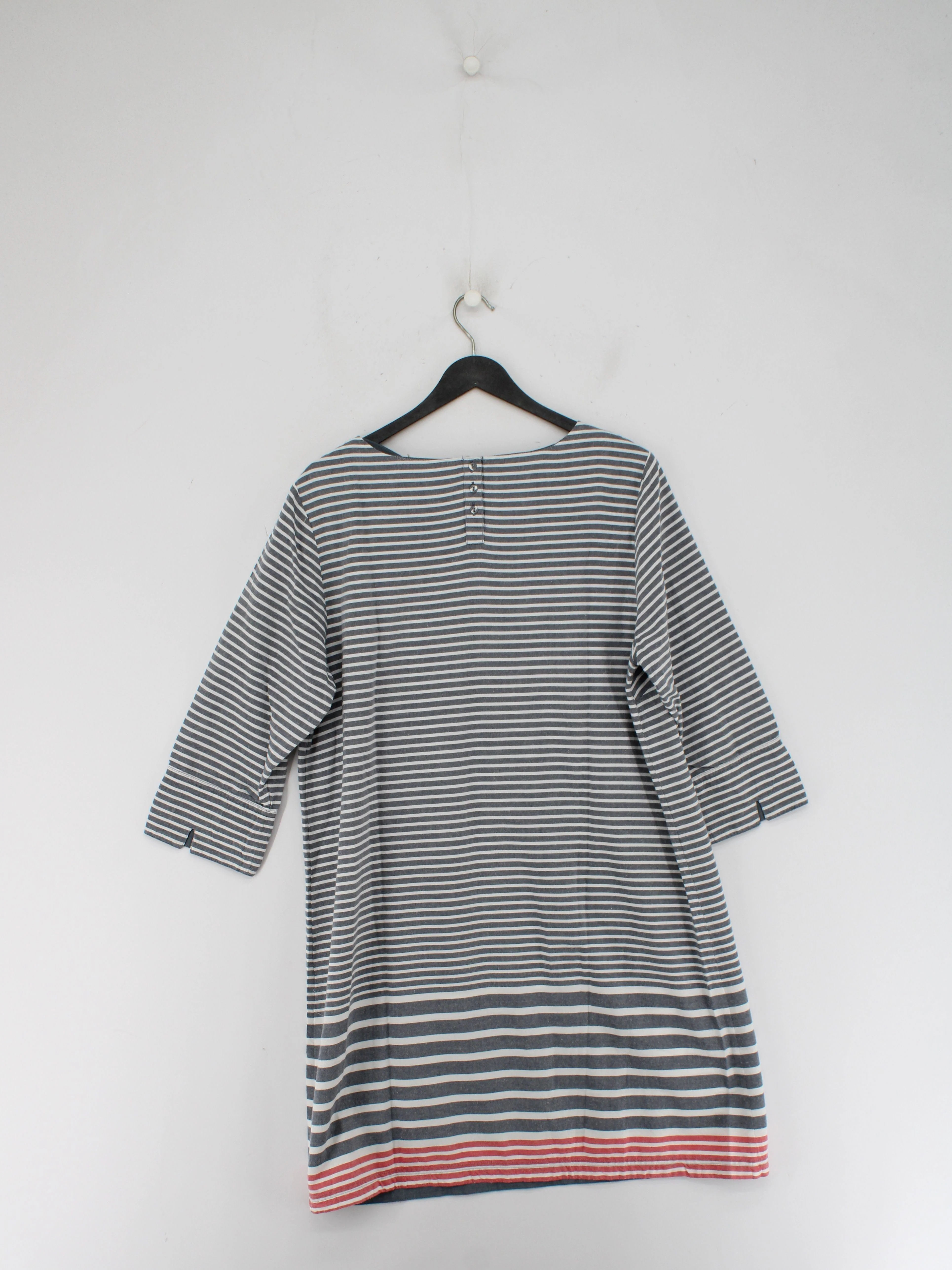 SEASALT CORNWALL A-Line Midi Dress UK16 in Grey - Image 2