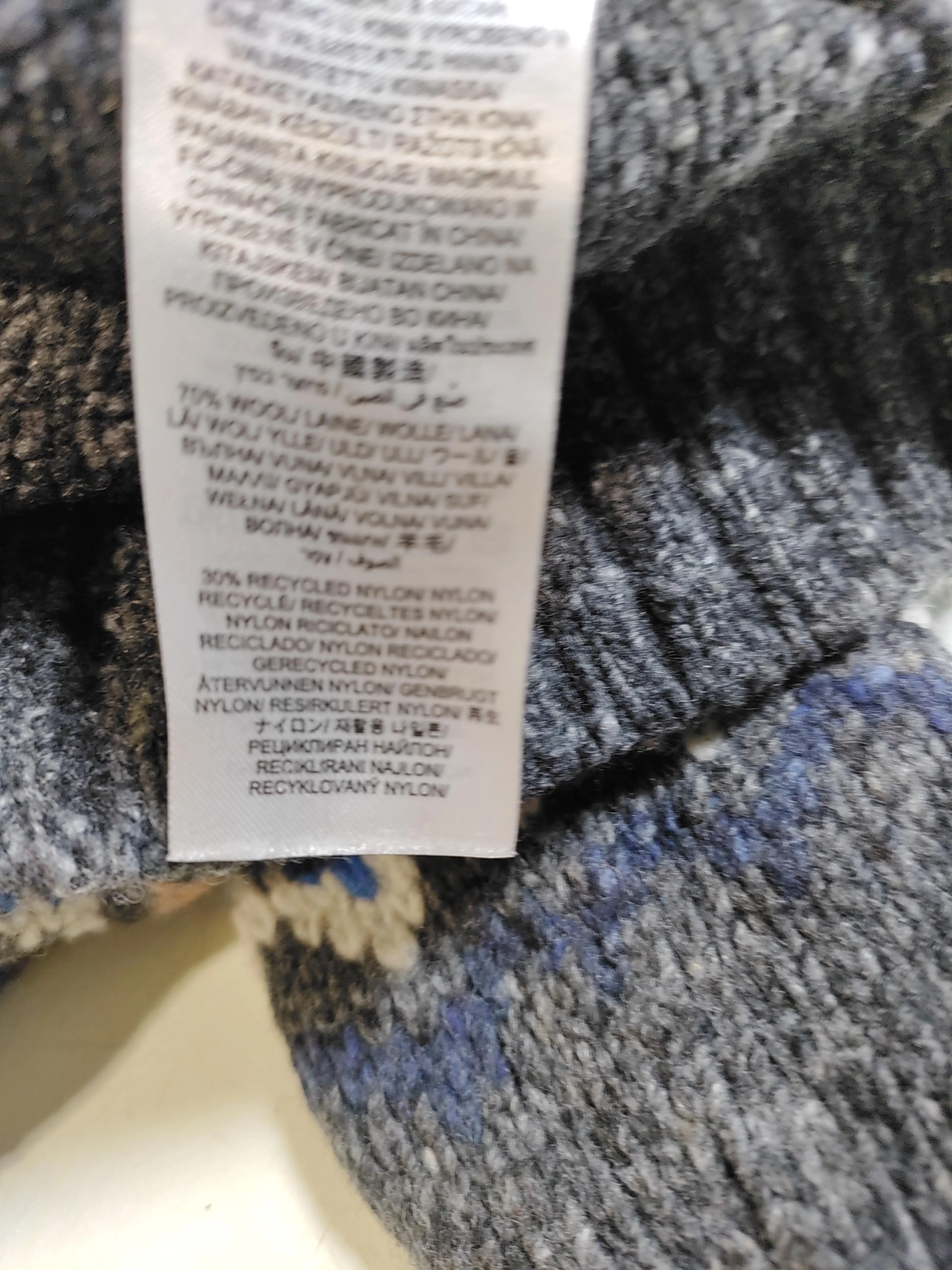 SEASALT CORNWALL Men's Jumper S Grey Wool with Nylon Pullover - Image 6
