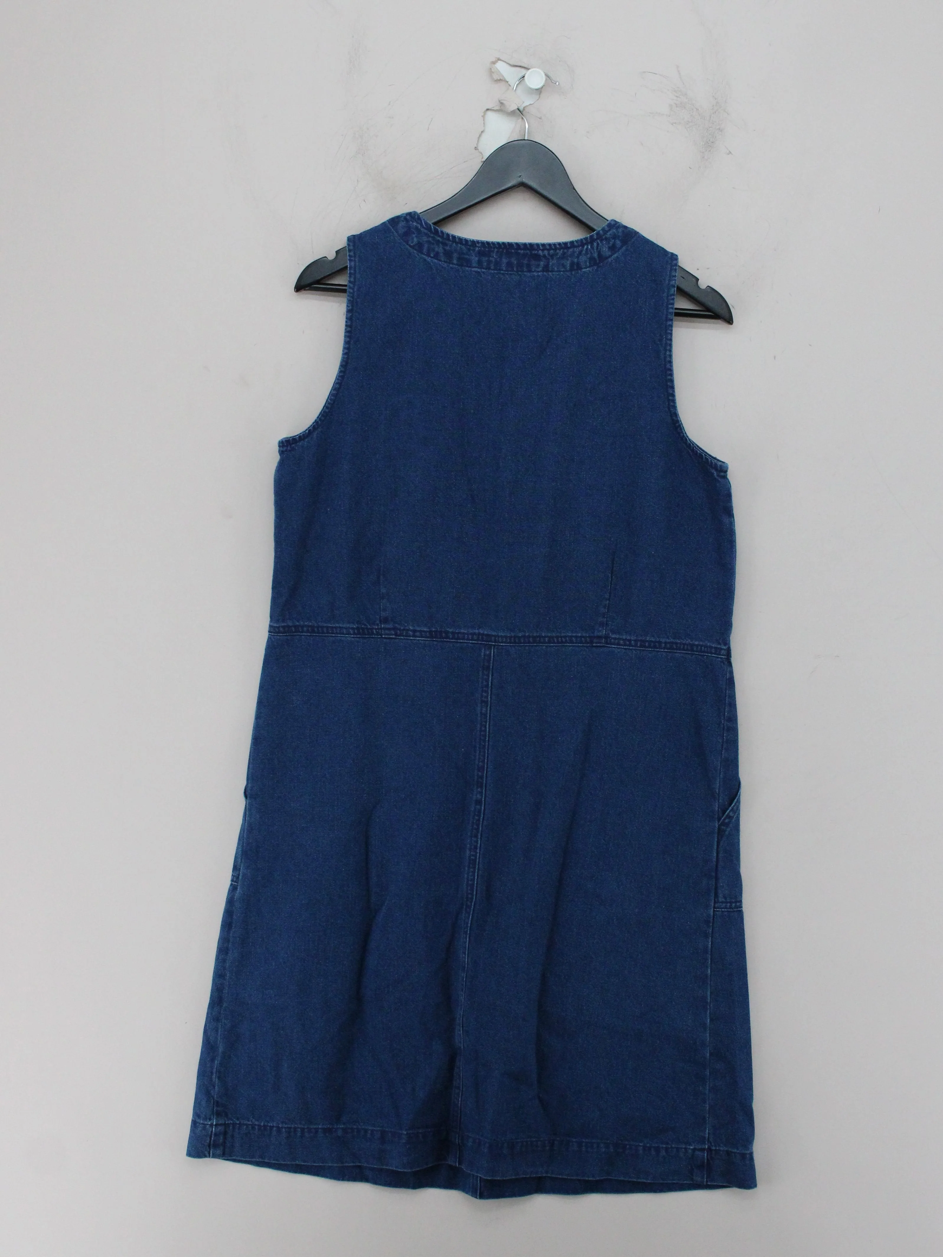 SEASALT CORNWALL Pinafore/Dungaree Mini Dress UK12 in Blue - Image 2