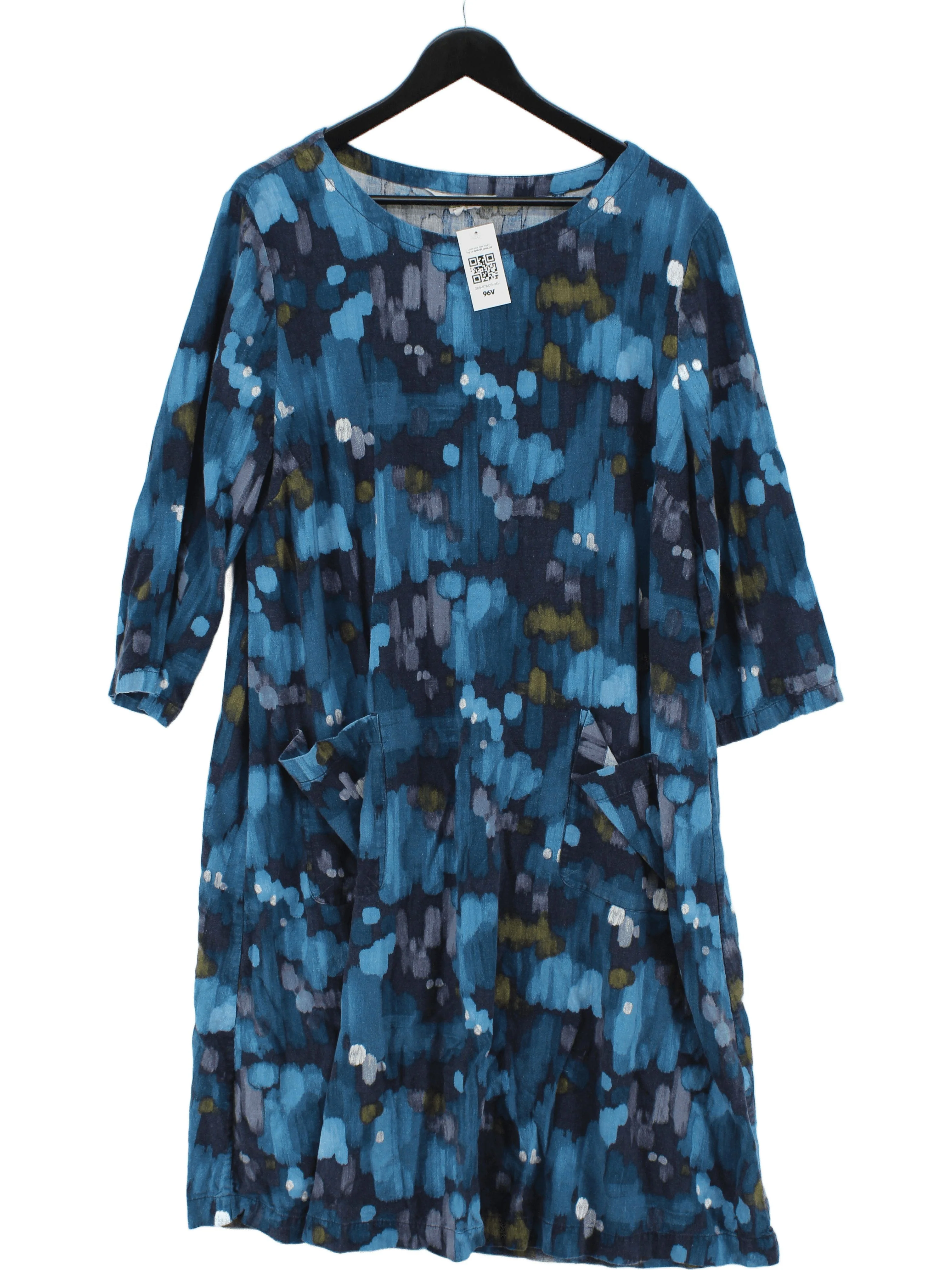 SEASALT CORNWALL T-Shirt Mini Dress UK20 in Blue