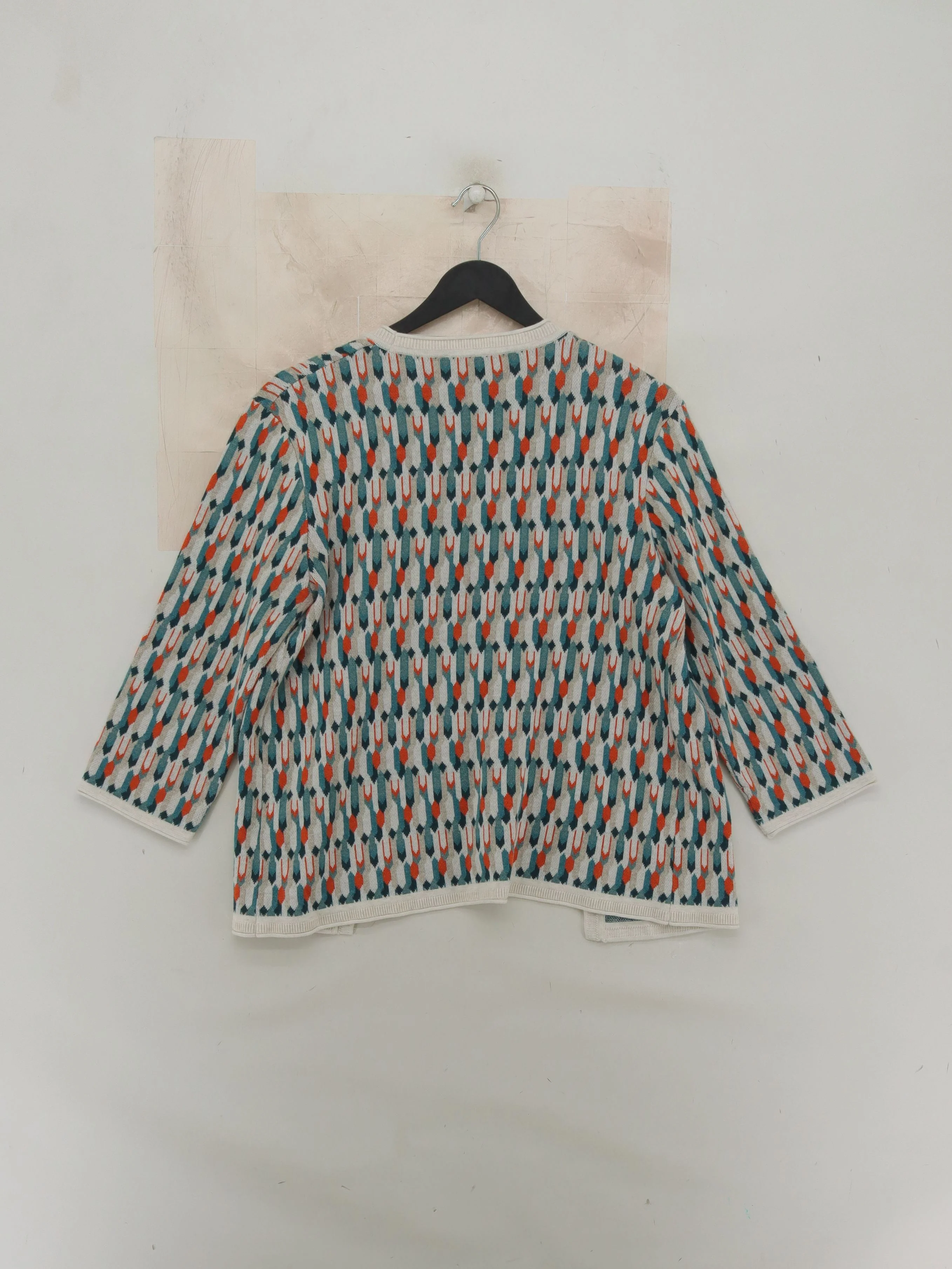 SEASALT CORNWALL Women's Cardigan UK 14 Multi 100% Cotton Round Neck Cardigan - Image 2