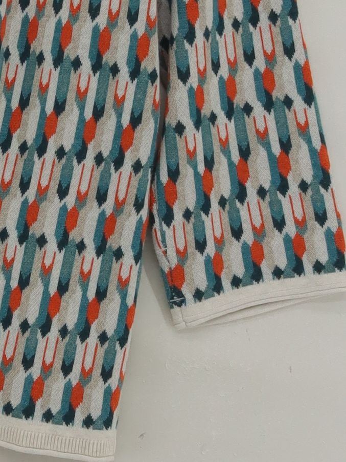 SEASALT CORNWALL Women's Cardigan UK 14 Multi 100% Cotton Round Neck Cardigan - Image 4