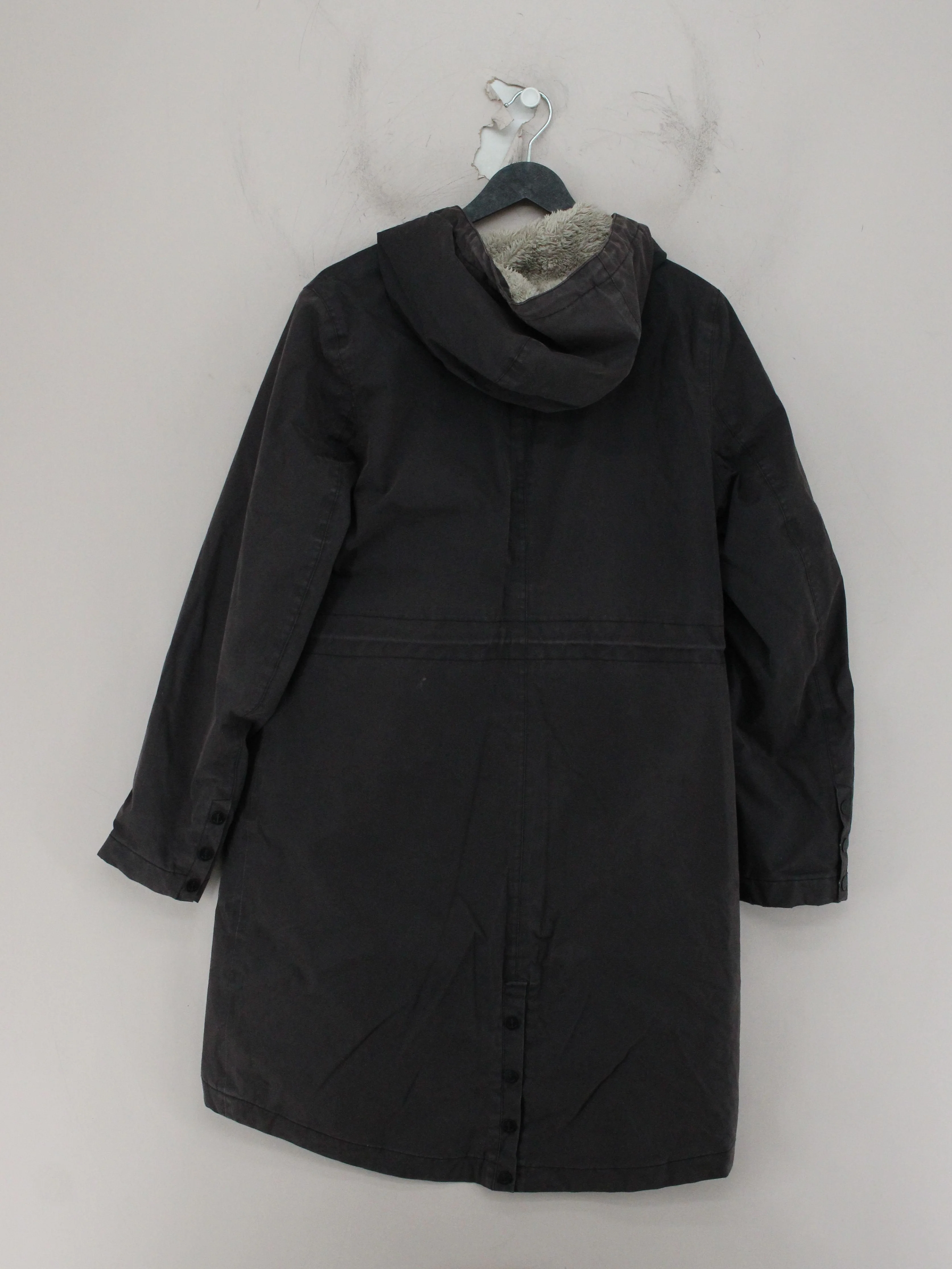 SEASALT CORNWALL Women's Coat UK 12 Grey 100% Cotton Parka - Image 2