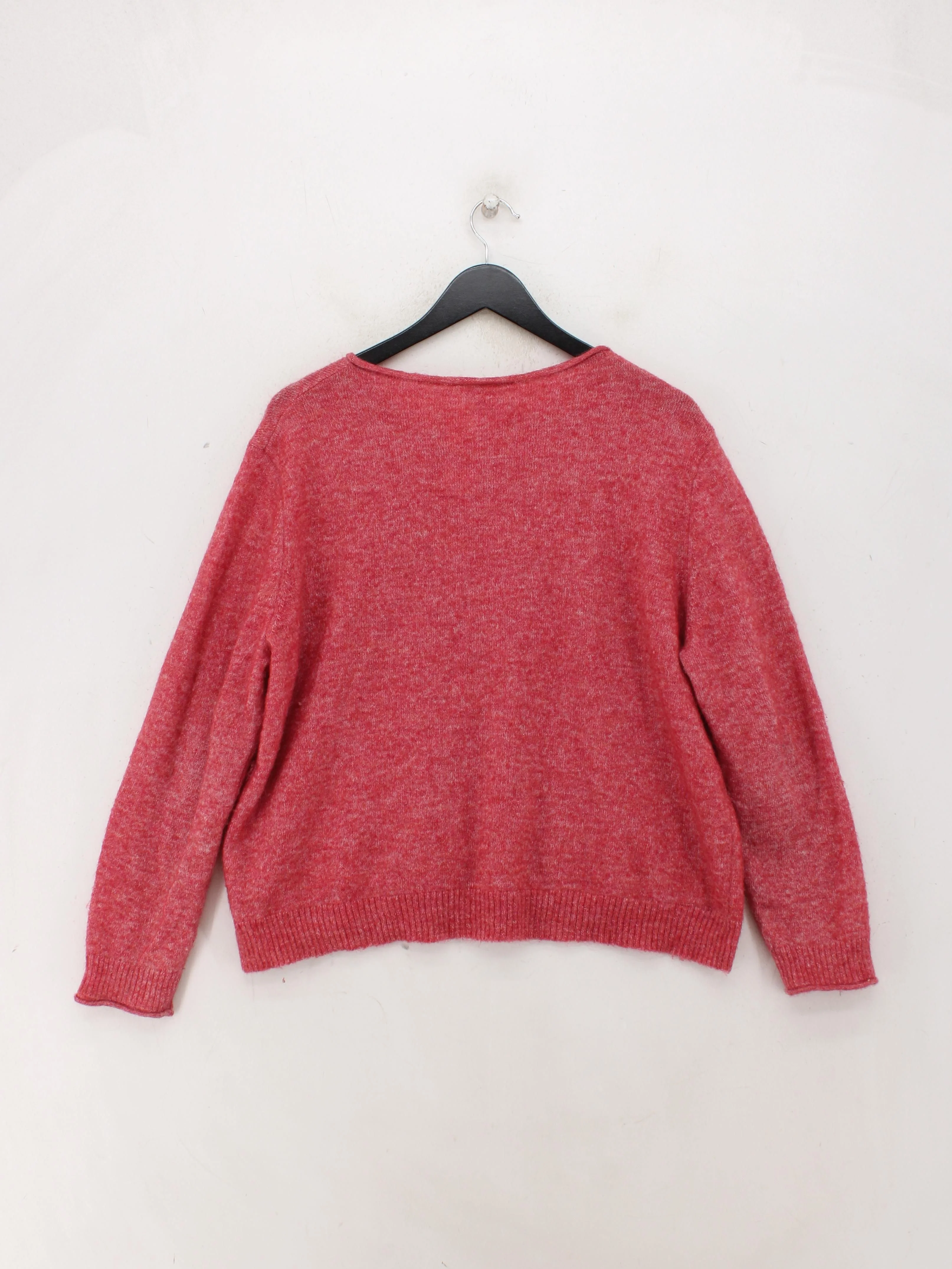 SEASALT CORNWALL Women's Jumper UK 16 Red 100% Nylon Crew Neck Pullover - Image 2