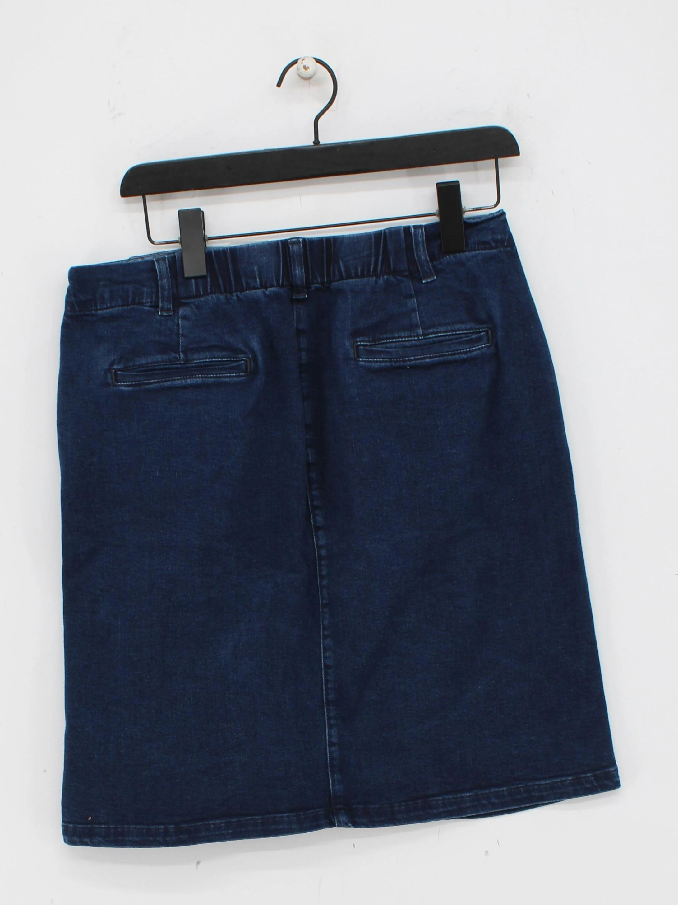SEASALT CORNWALL Women's Midi Skirt UK 12 Blue Cotton - Image 2