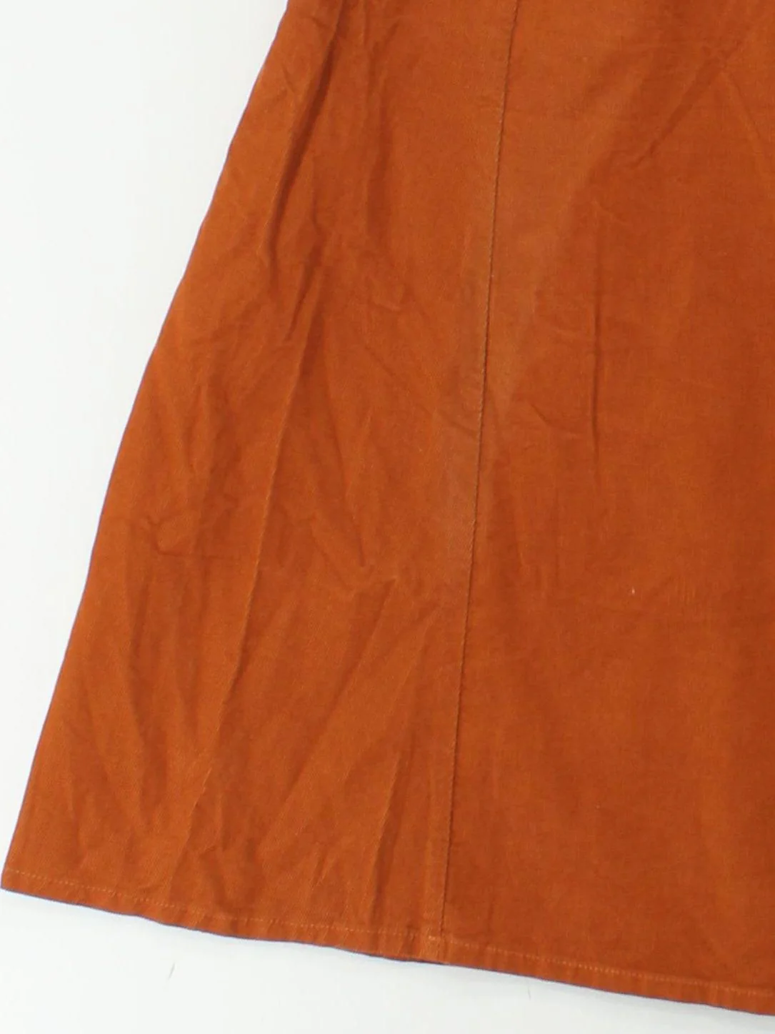 SEASALT CORNWALL Women's Midi Skirt UK 16 Orange 100% Cotton Midi A-Line - Image 4