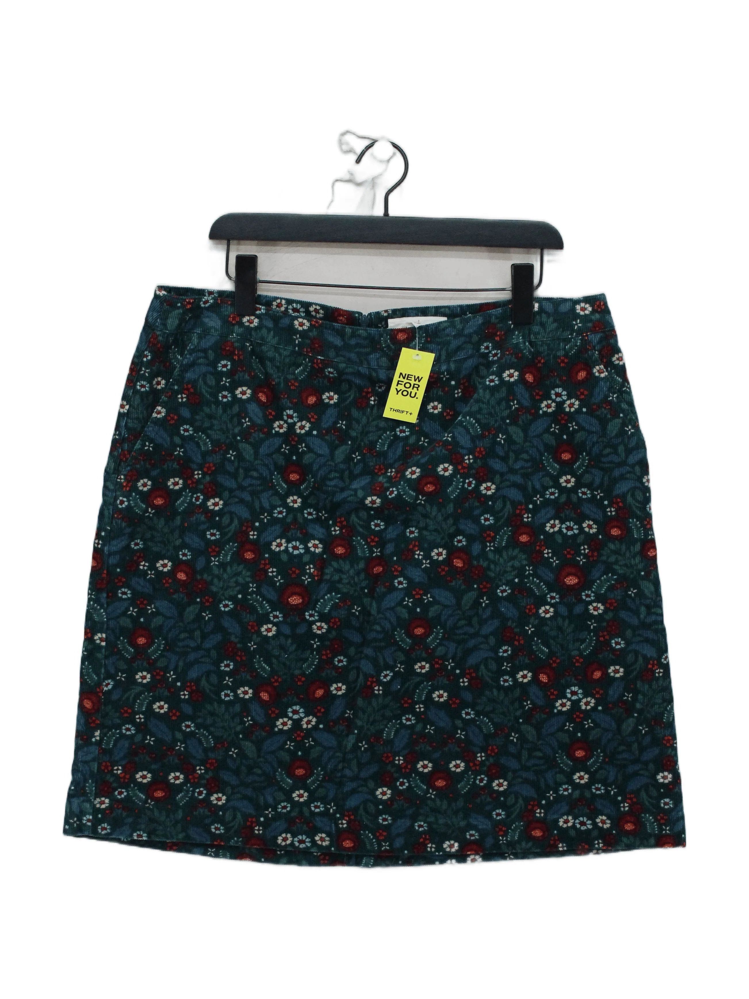 SEASALT CORNWALL Women's Mini Skirt UK 18 Multi Floral 100% Cotton Short Mini