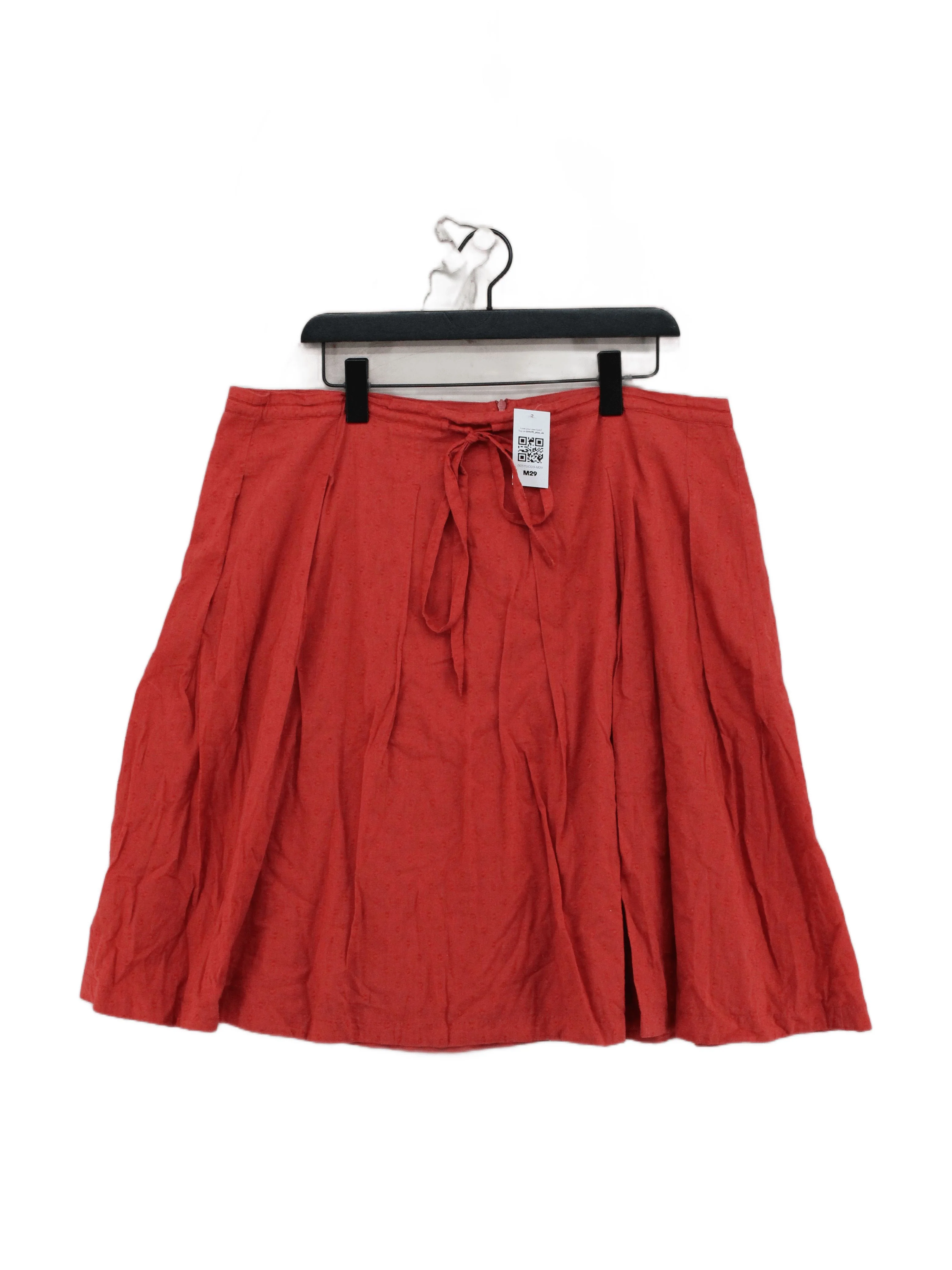 SEASALT CORNWALL Women's Mini Skirt UK 18 Red 100% Cotton Short Mini