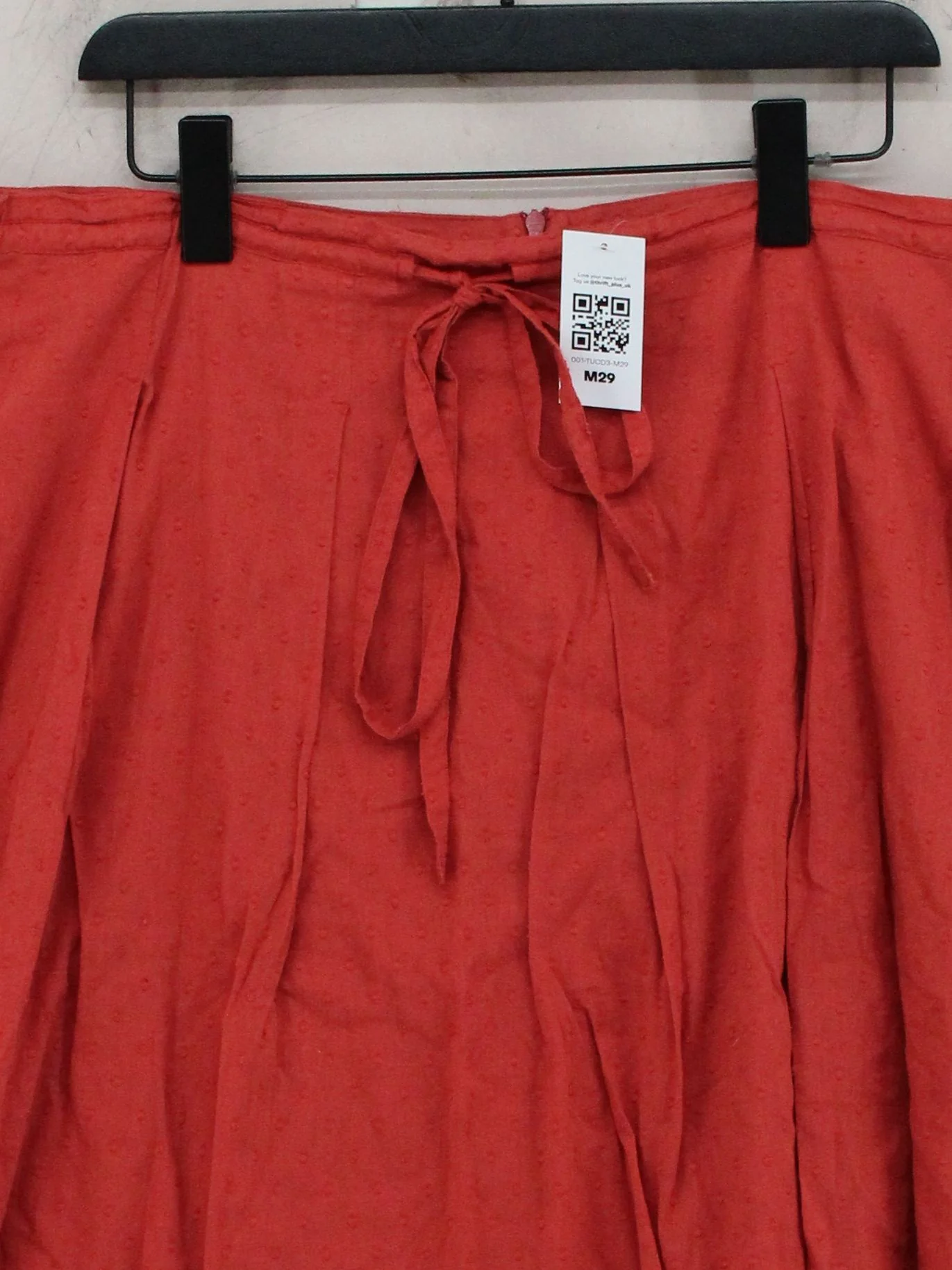 SEASALT CORNWALL Women's Mini Skirt UK 18 Red 100% Cotton Short Mini - Image 3