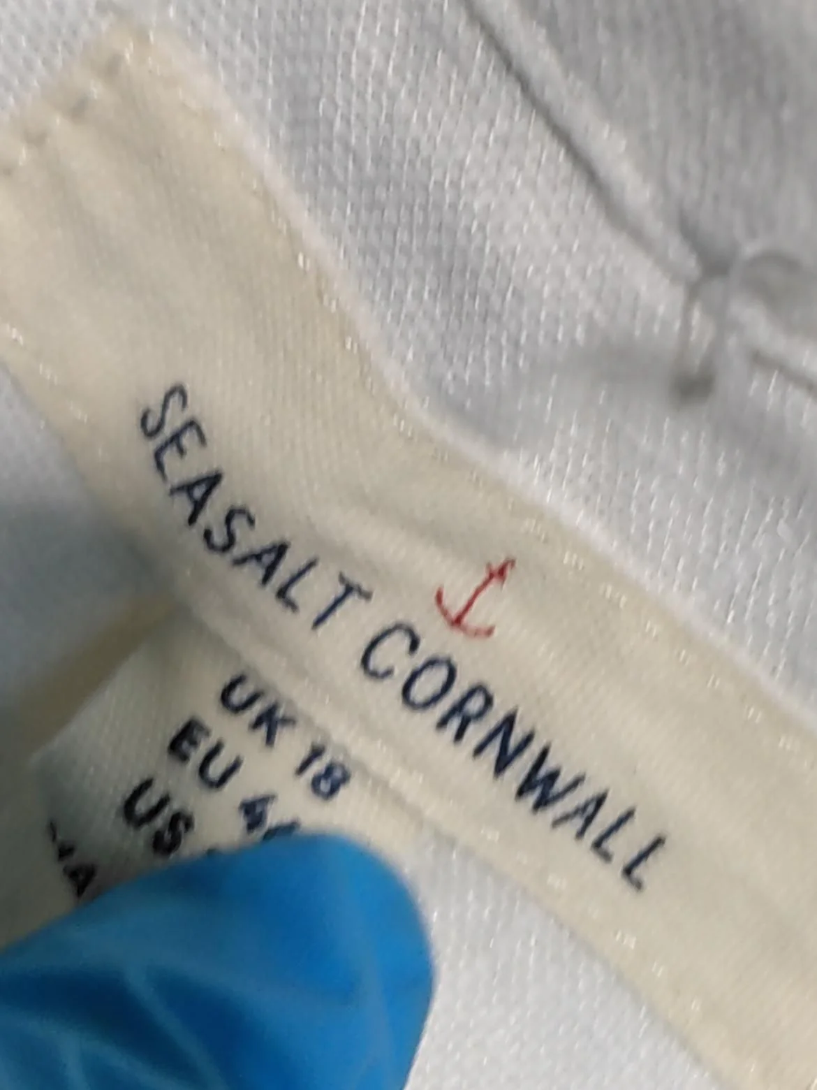 SEASALT CORNWALL Women's Shirt UK 18 White 100% Linen Long Sleeve Collared Basic - Image 5