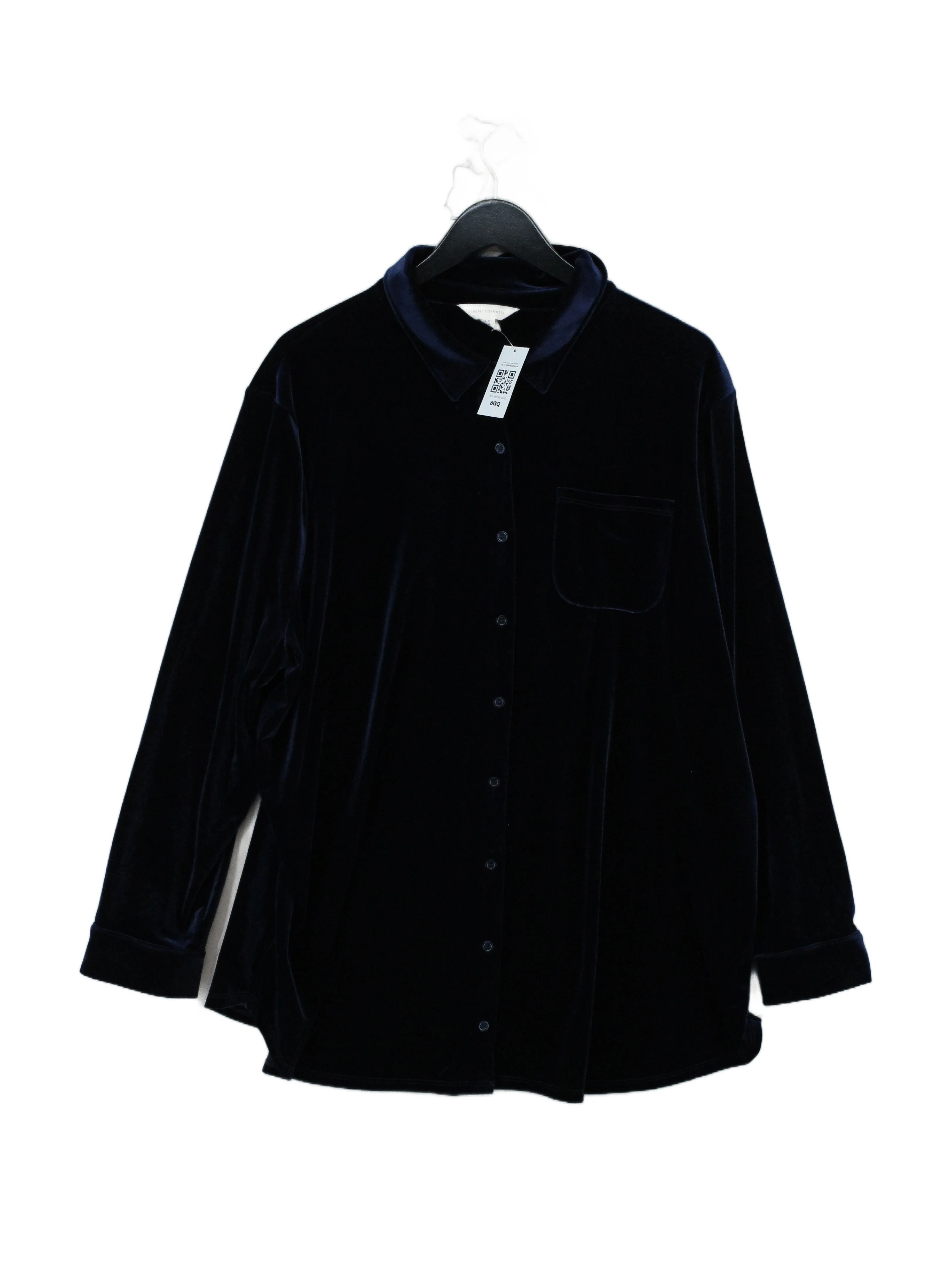 SEASALT CORNWALL Women's Shirt UK 20 Blue Polyester with Elastane Basic