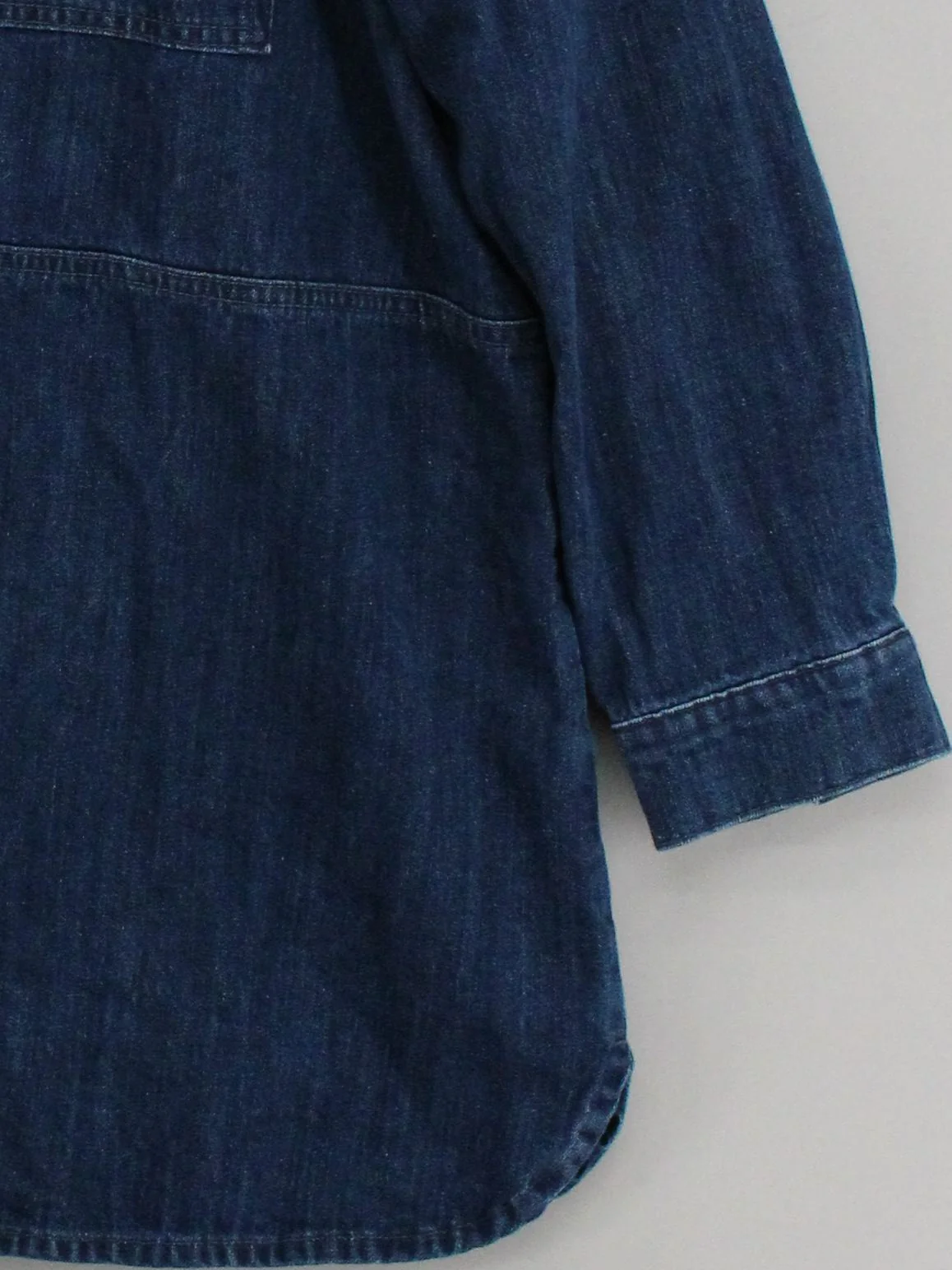 SEASALT CORNWALL Women's Shirt UK 22 Blue 100% Cotton Long Sleeve Collared Basic - Image 4
