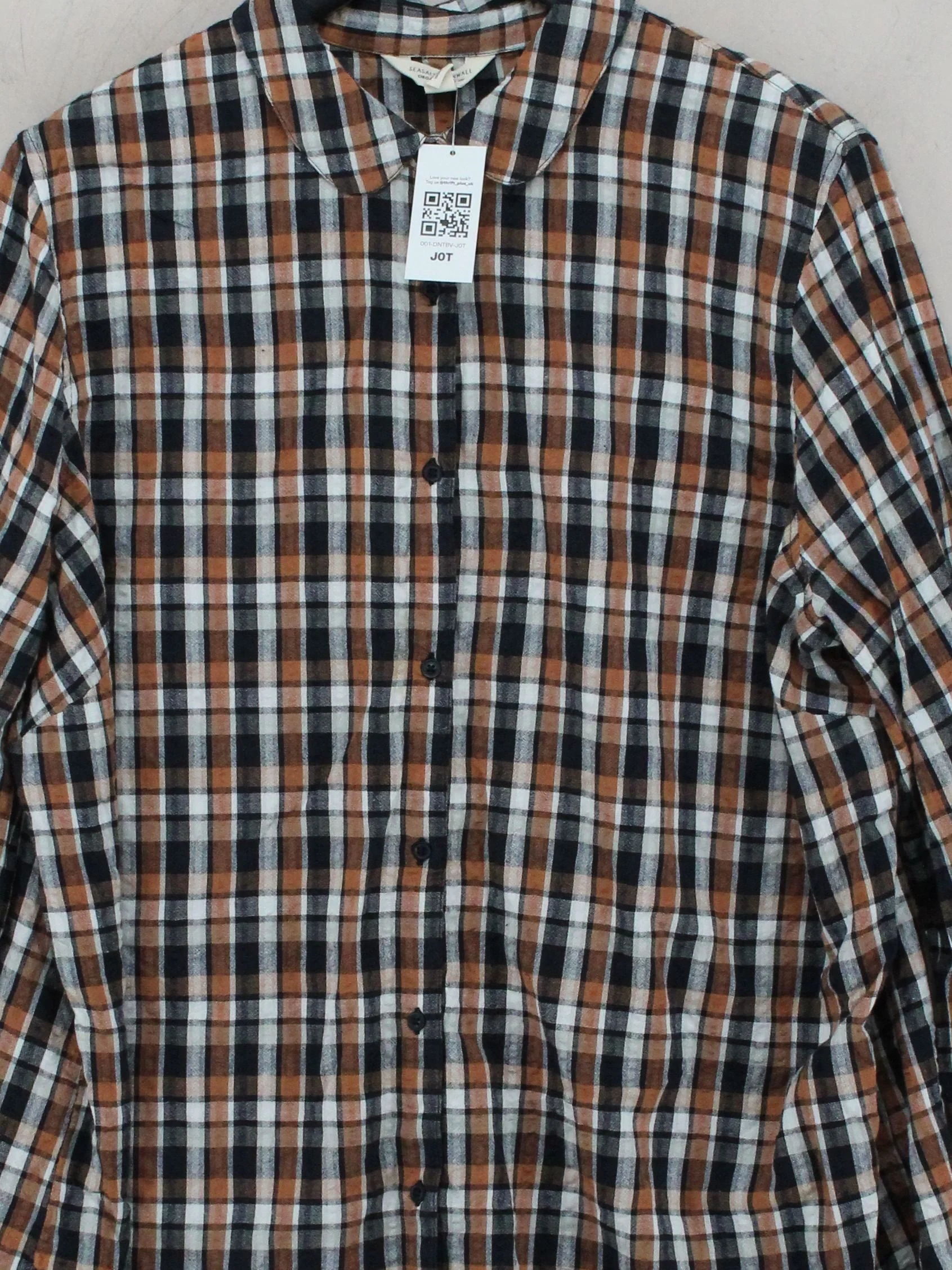 SEASALT CORNWALL Women's Shirt UK 22 Multi 100% Cotton Basic - Image 3