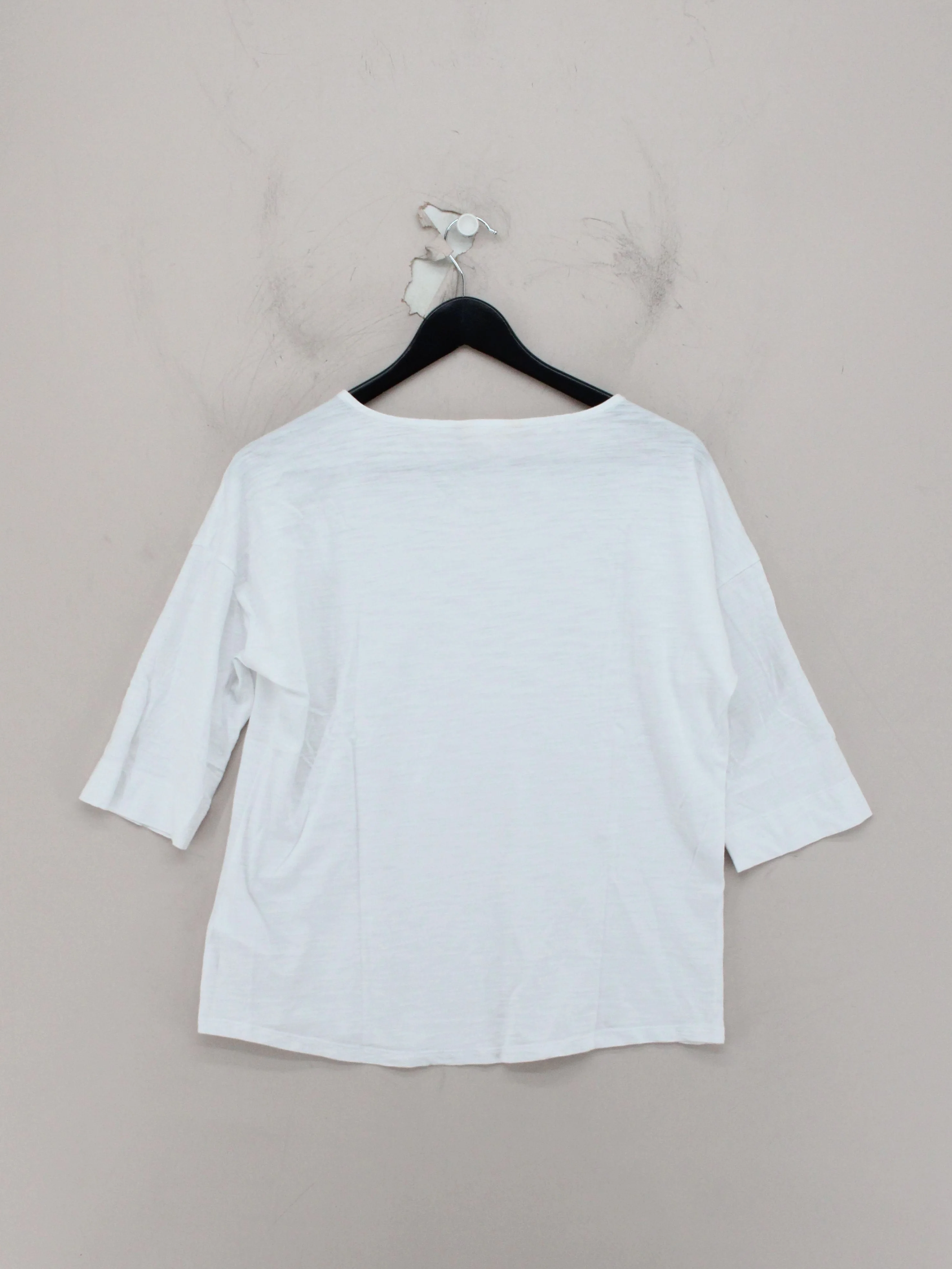 SEASALT CORNWALL Women's T-Shirt S White 100% Cotton Basic - Image 2