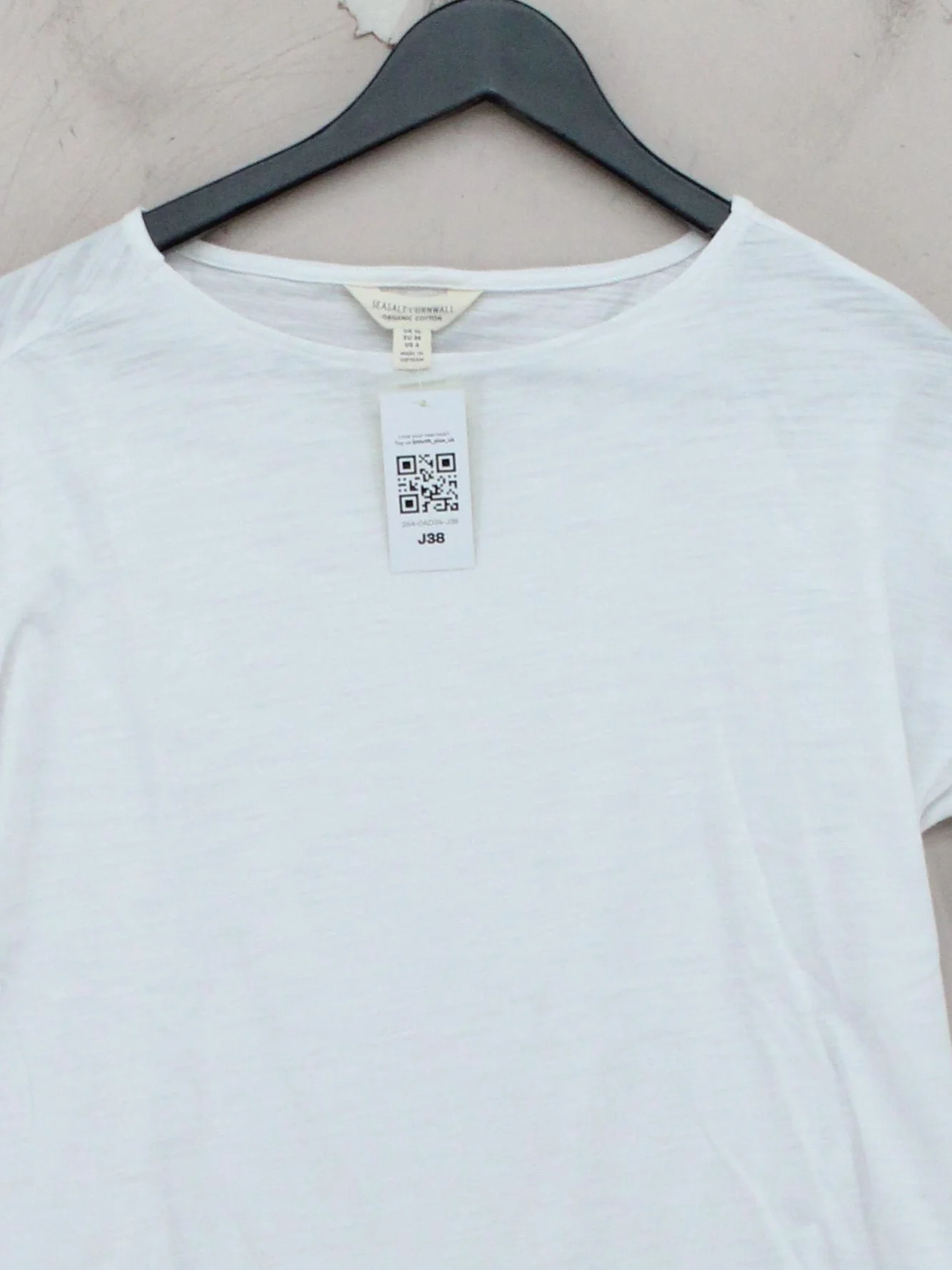 SEASALT CORNWALL Women's T-Shirt S White 100% Cotton Basic - Image 3