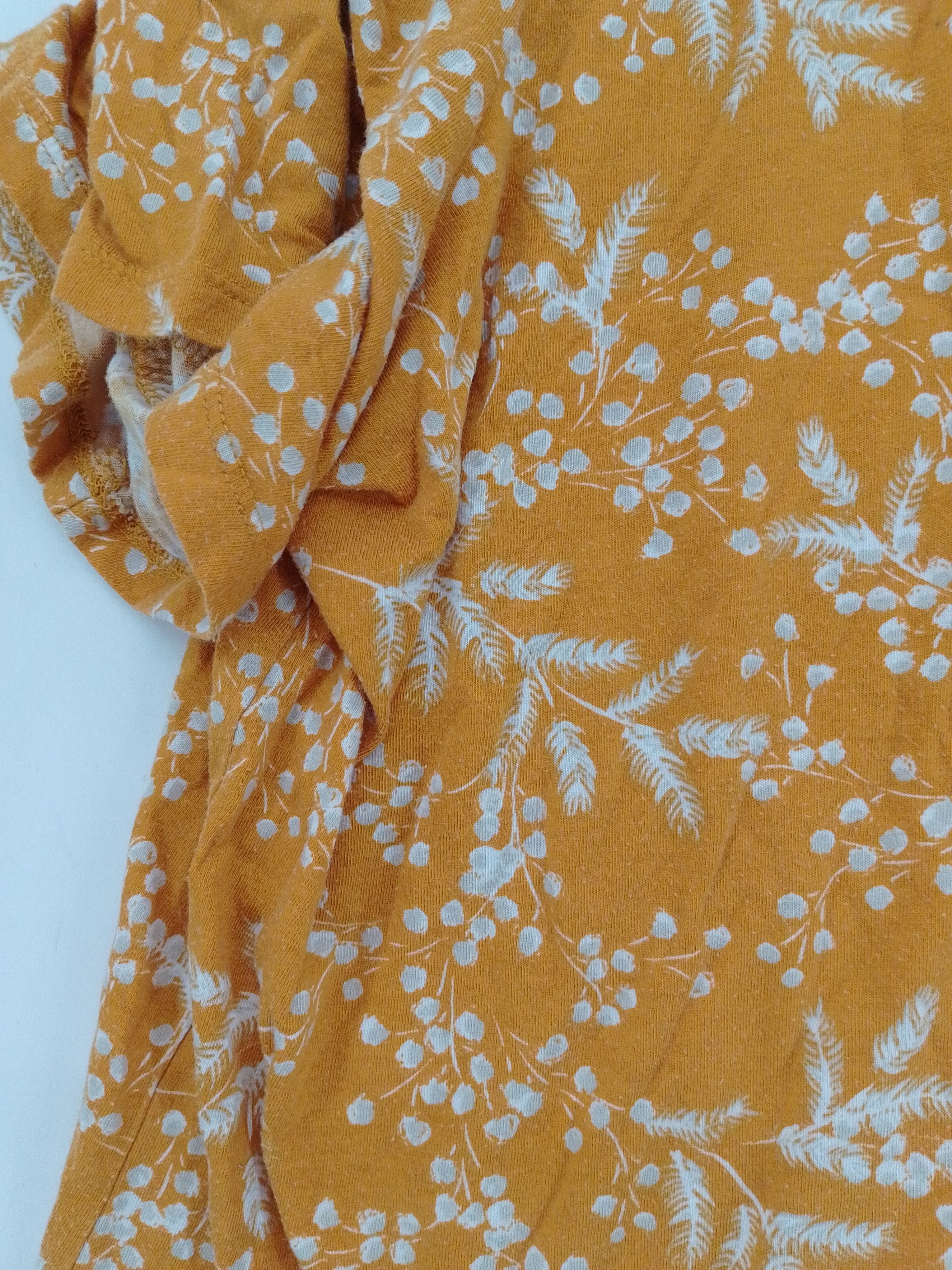 SEASALT CORNWALL Women's Top UK 16 Orange 100% Viscose Basic - Image 5