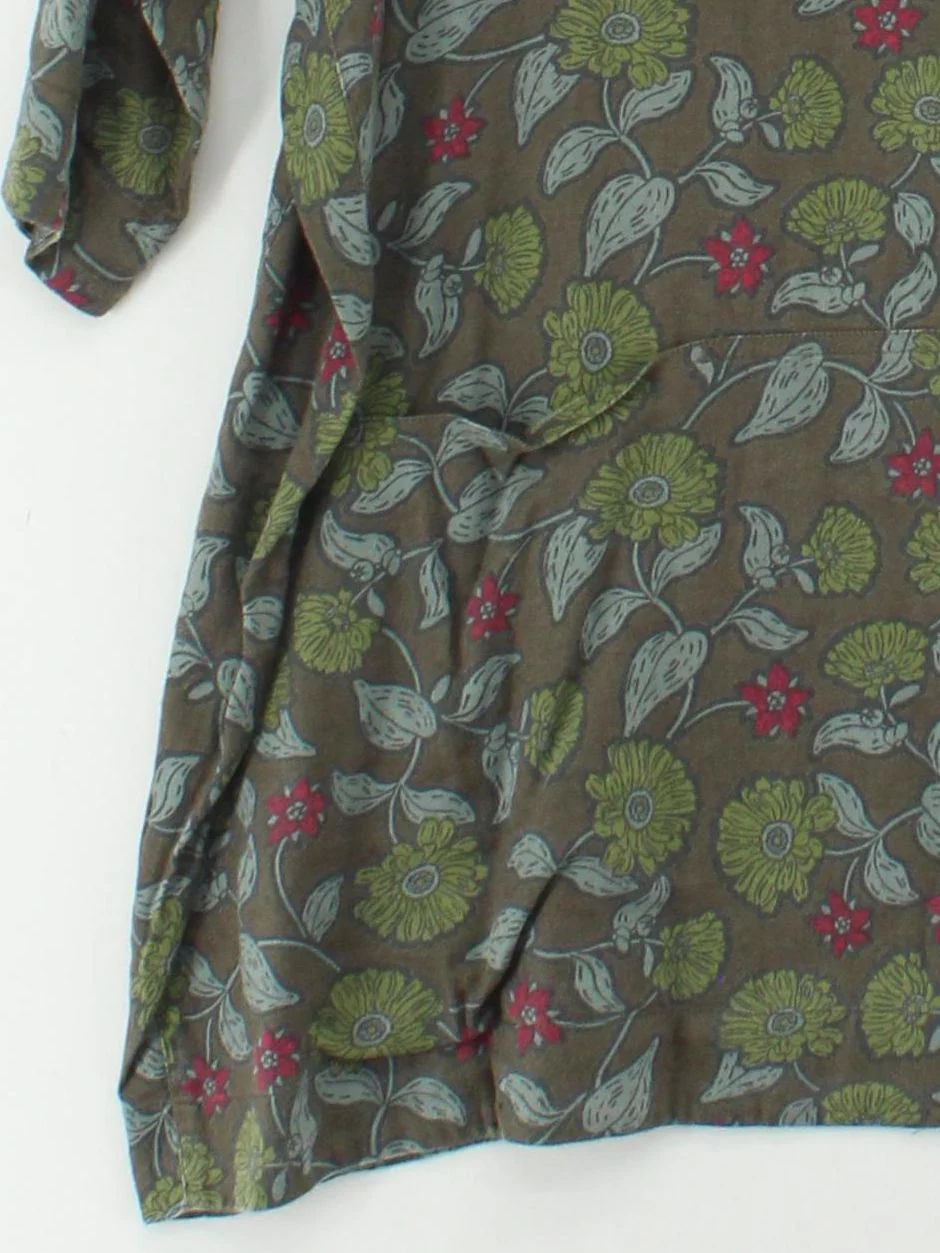 SEASALT CORNWALL Women's Top UK 22 Brown Cotton with Viscose Tunic - Image 4