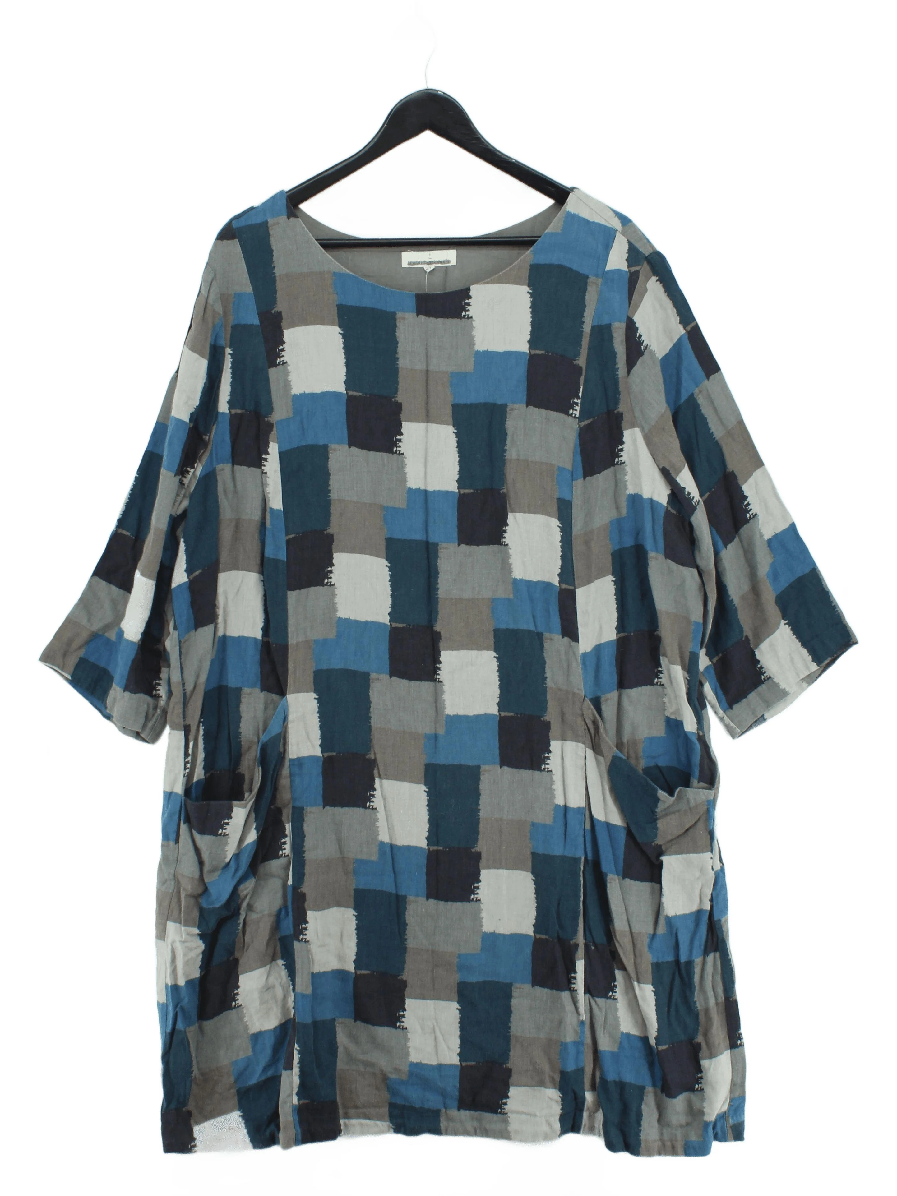 SEASALT CORNWALL Women's Top UK 24 Multi Cotton with Viscose Tunic