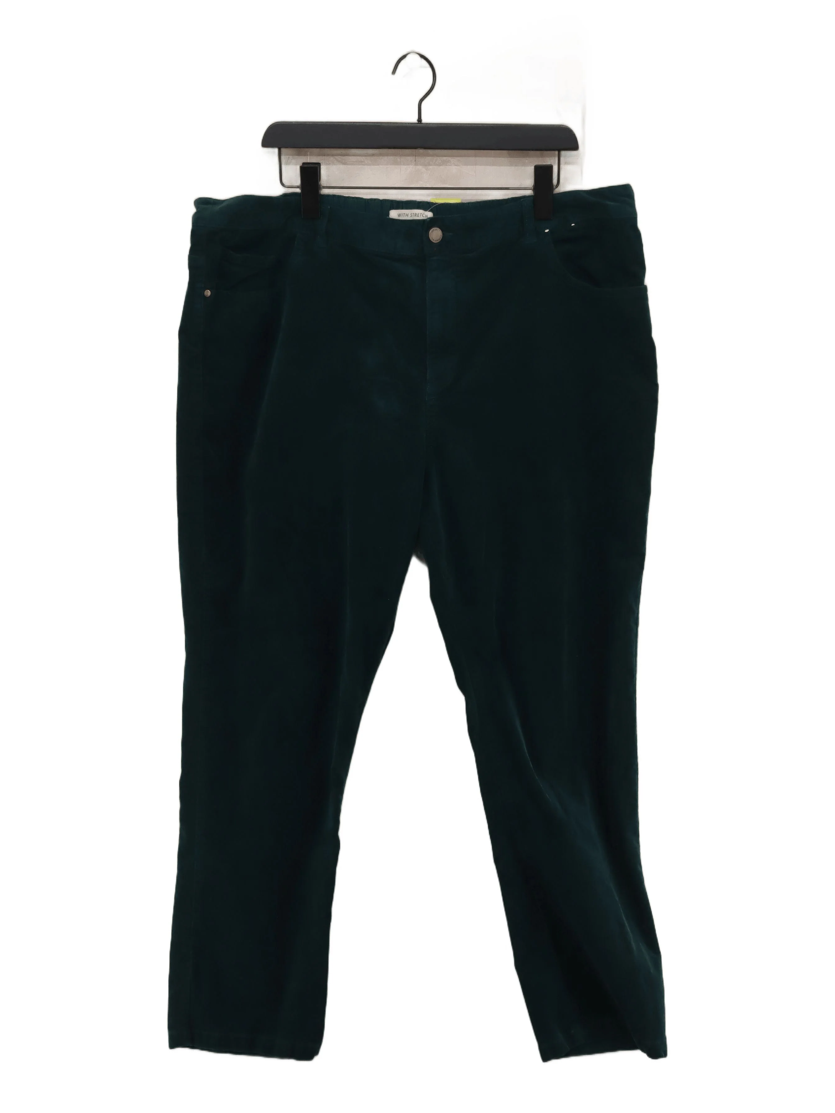 SEASALT CORNWALL Women's Trousers L Green 100% Cotton Straight Chino