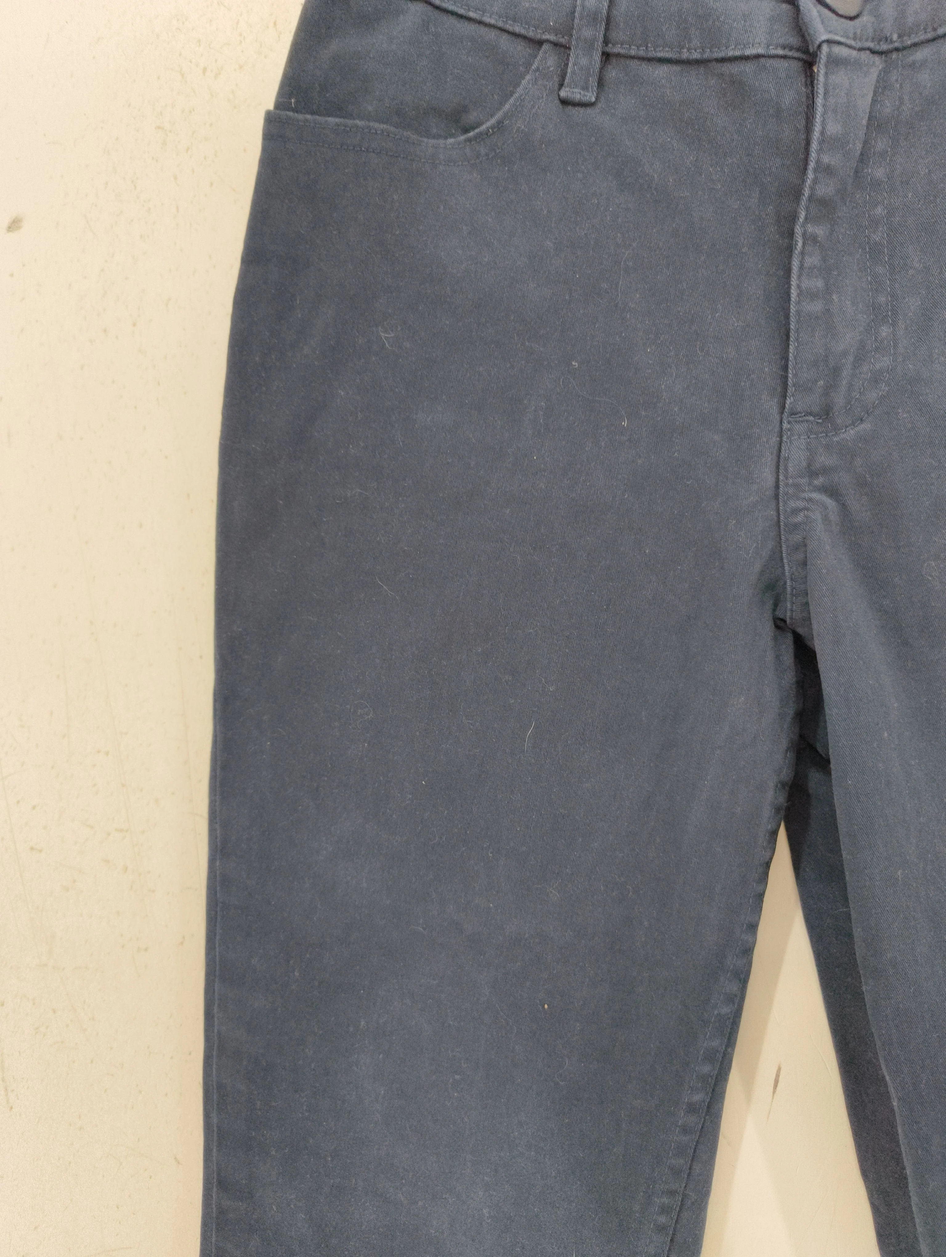 SEASALT CORNWALL Women's Trousers UK 6 Blue Cotton with Elastane Tapered Cropped - Image 5