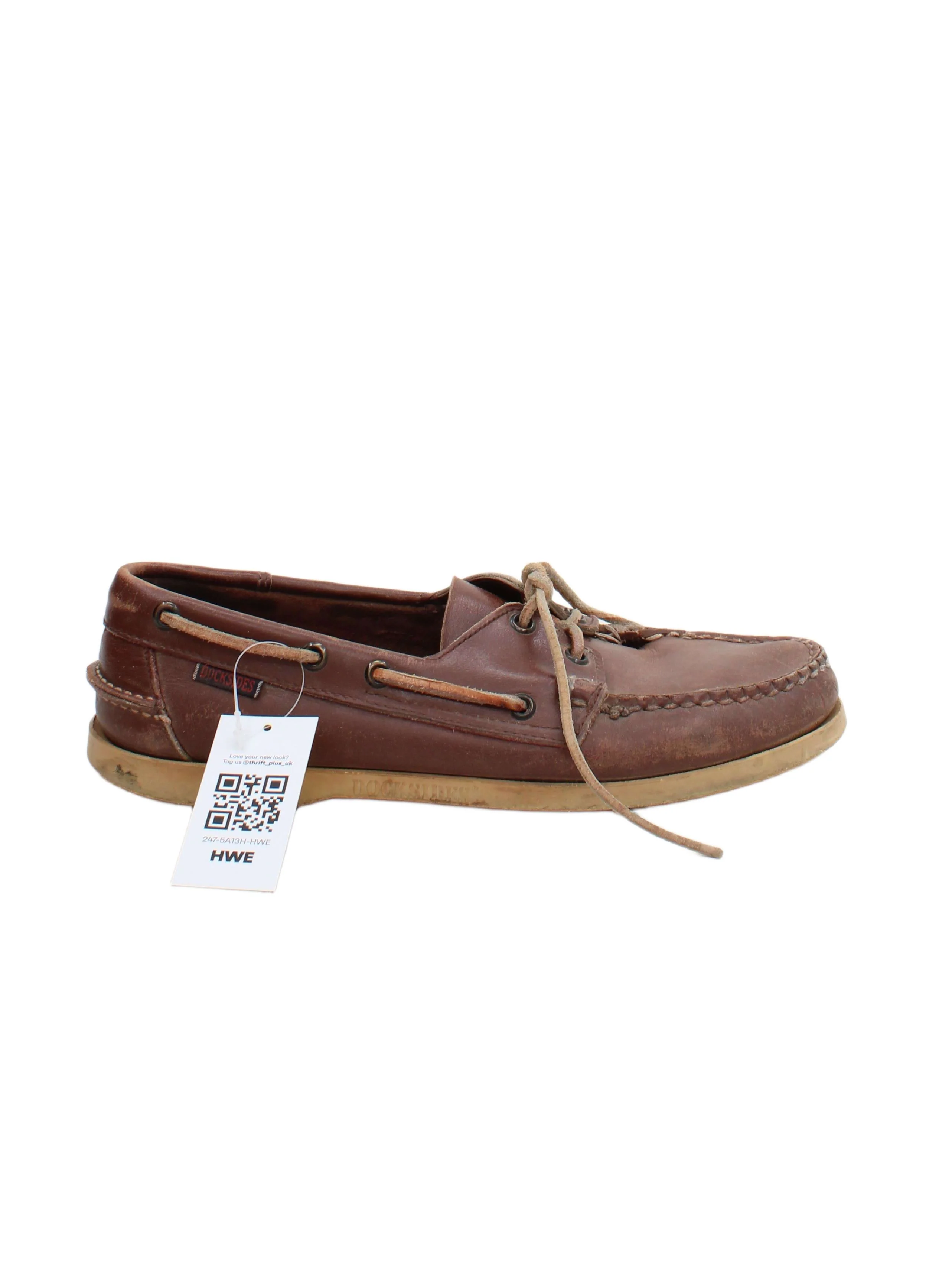 Sebago Men's Shoes UK 6 Brown 100% Leather Boat Shoe