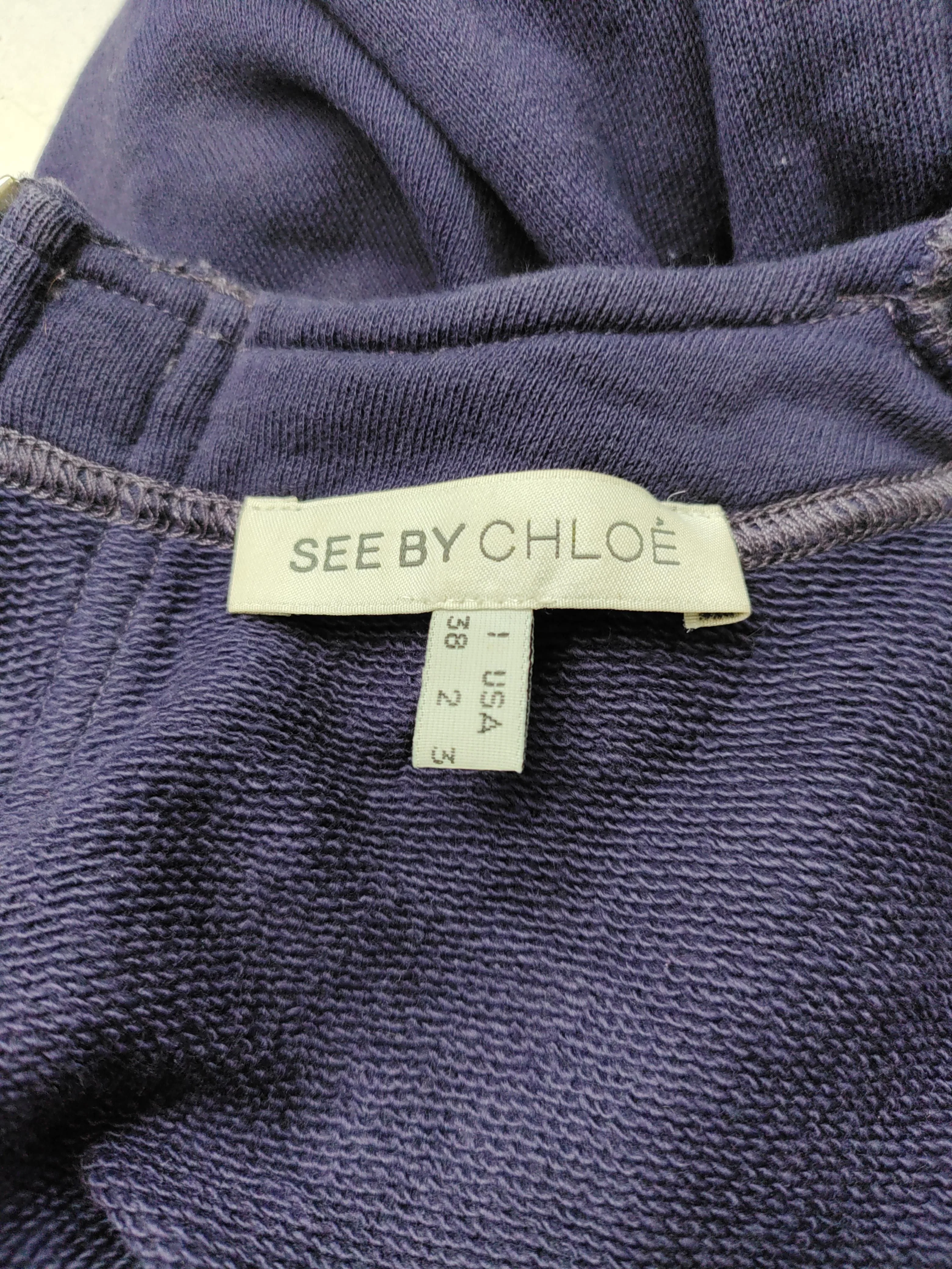 See By Chloé T-Shirt Mini Dress UK10 in Purple - Image 7