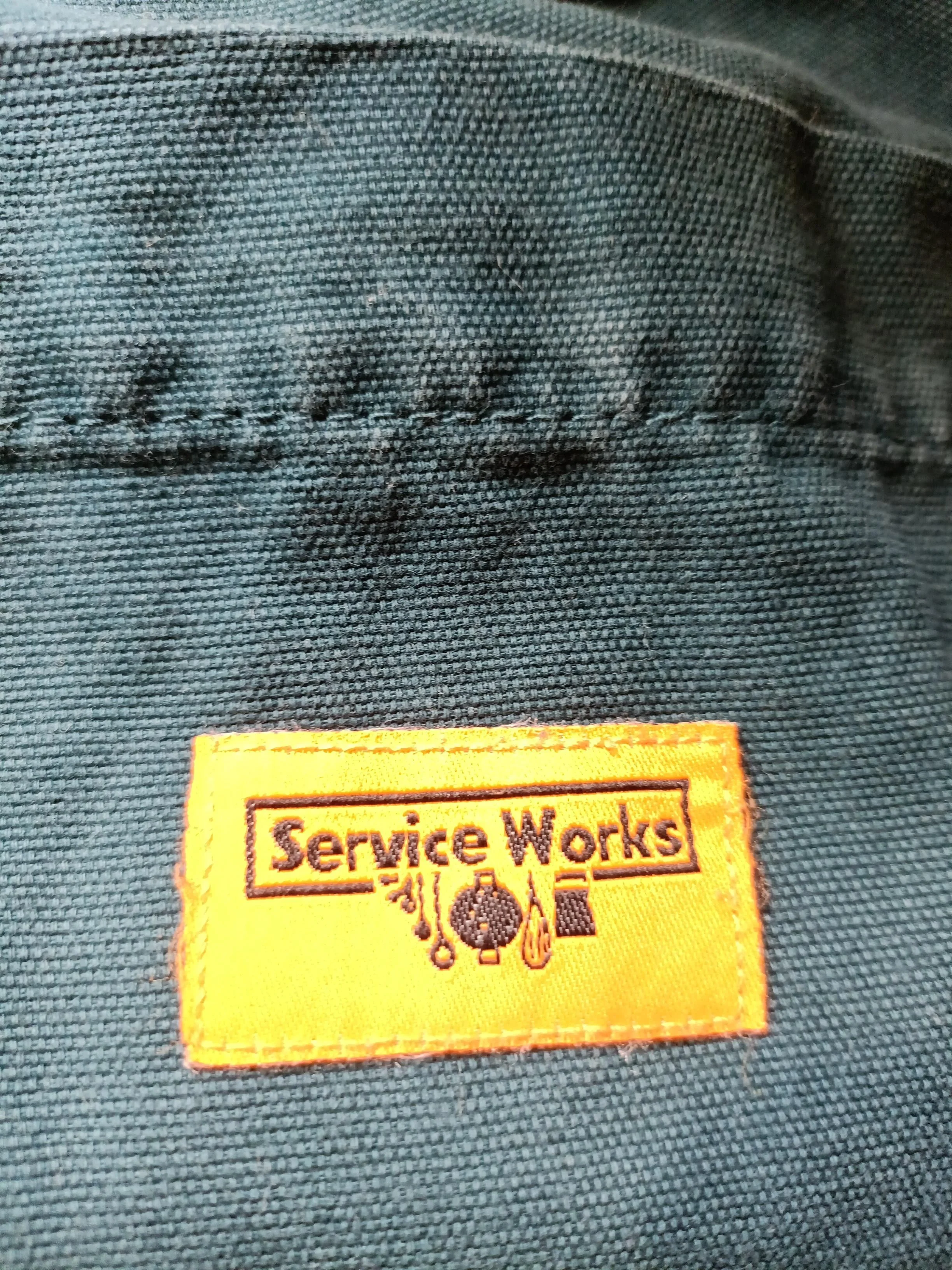 Service Works Men's Trousers S Green 100% Cotton Tapered Chino - Image 5