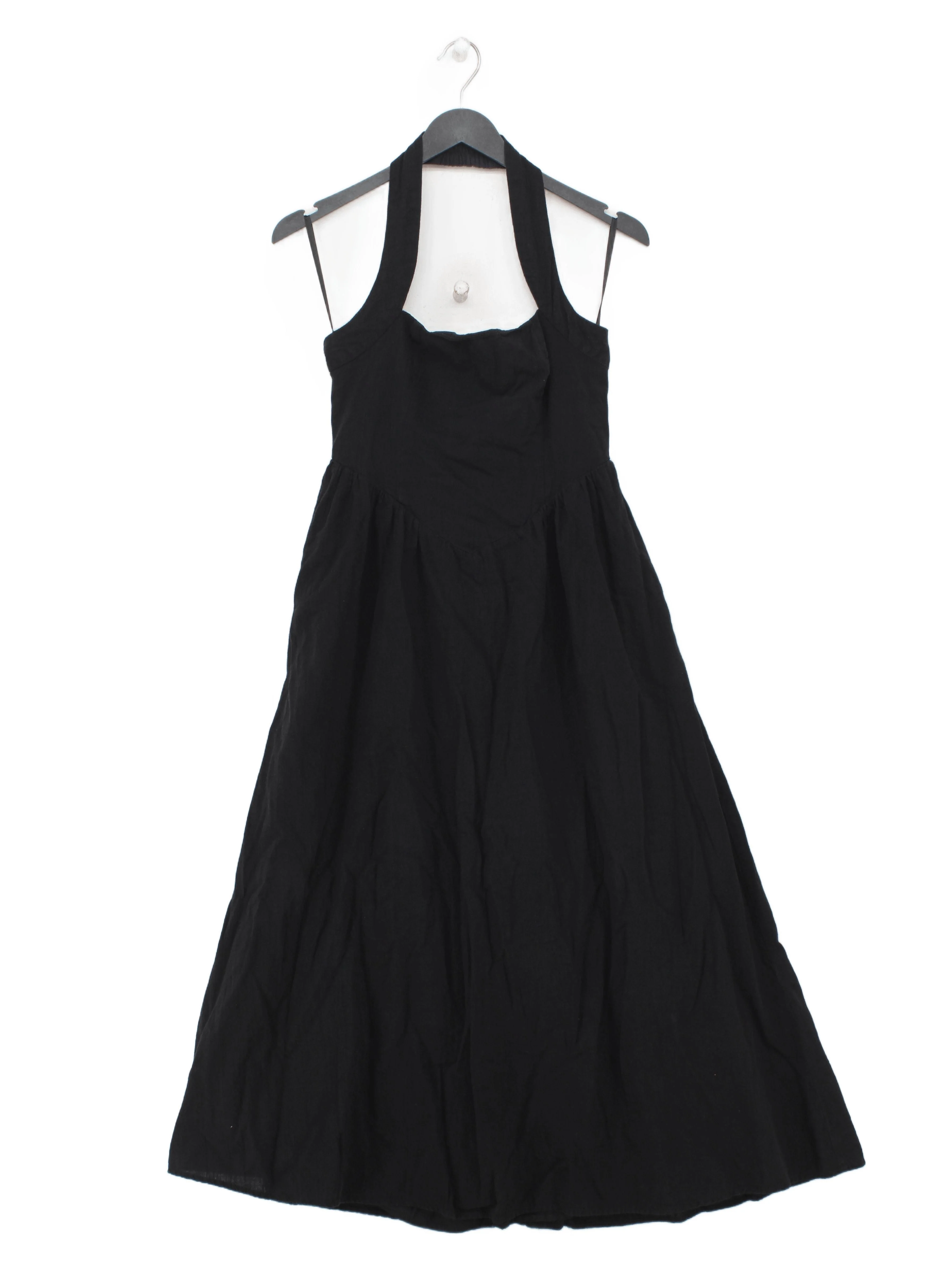Seven Wonders A-Line Midi Dress S in Black