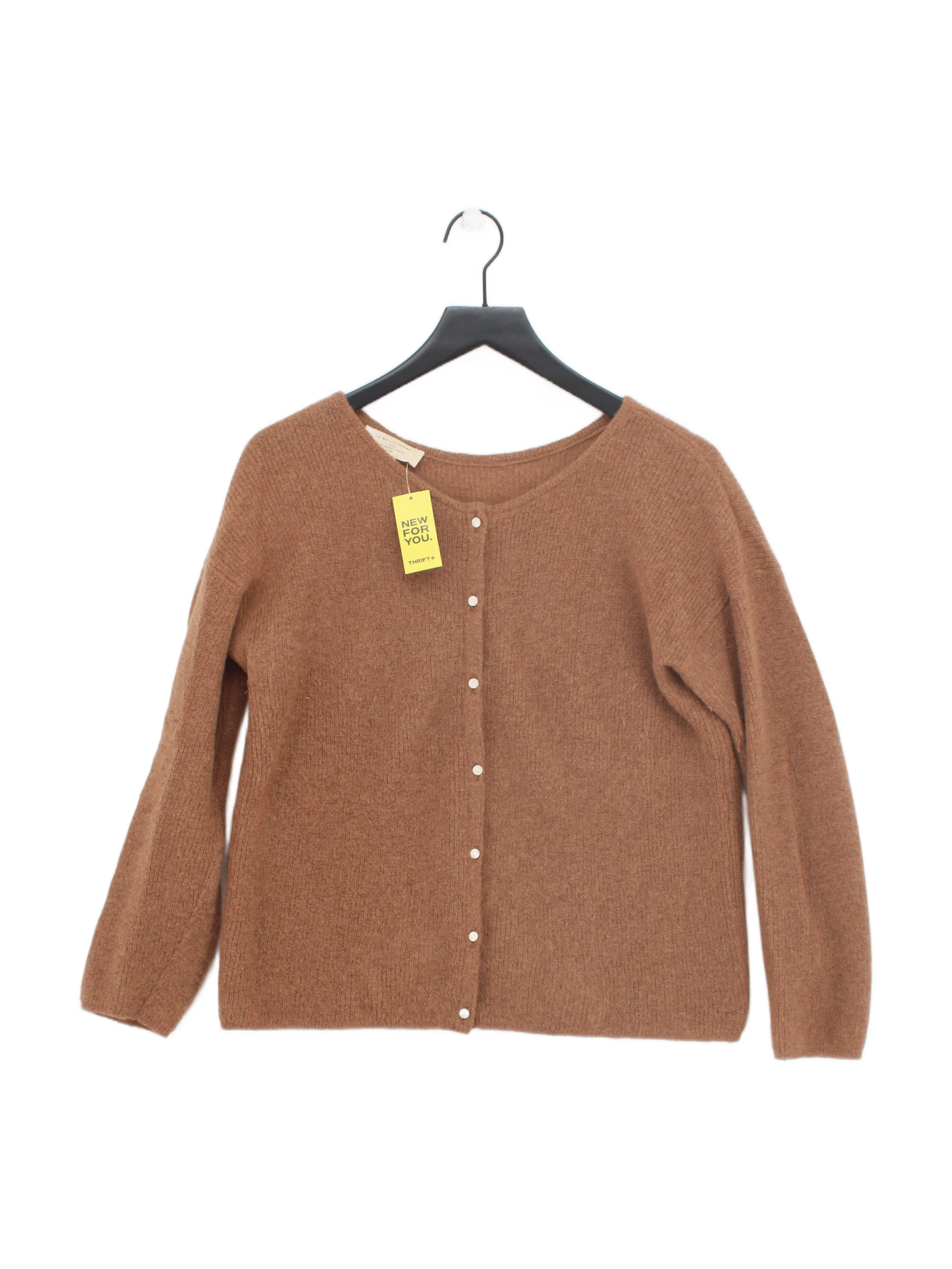 Sezane Women's Cardigan M Brown Mohair with Cashmere, Polyamide Cardigan