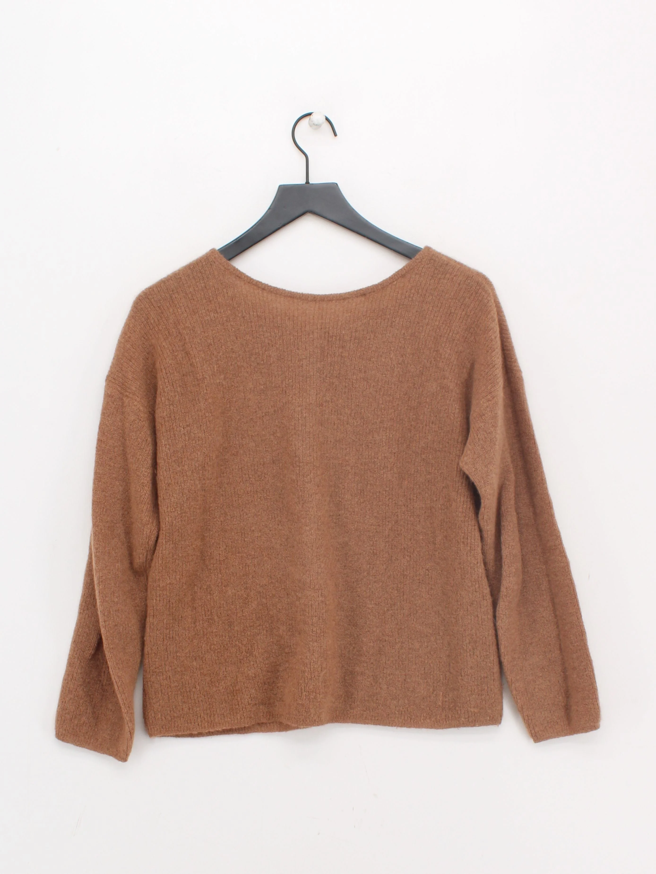 Sezane Women's Cardigan M Brown Mohair with Cashmere, Polyamide Cardigan - Image 2