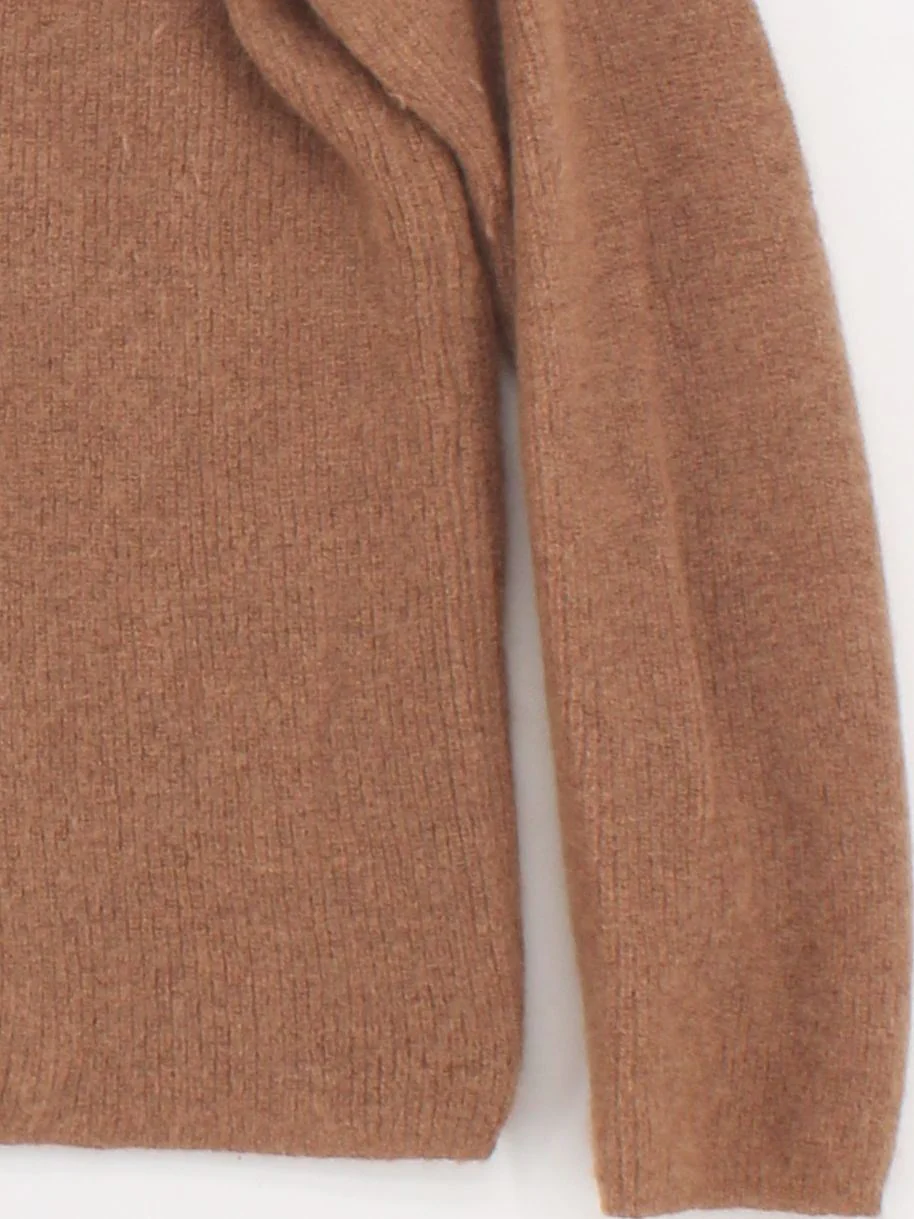 Sezane Women's Cardigan M Brown Mohair with Cashmere, Polyamide Cardigan - Image 4